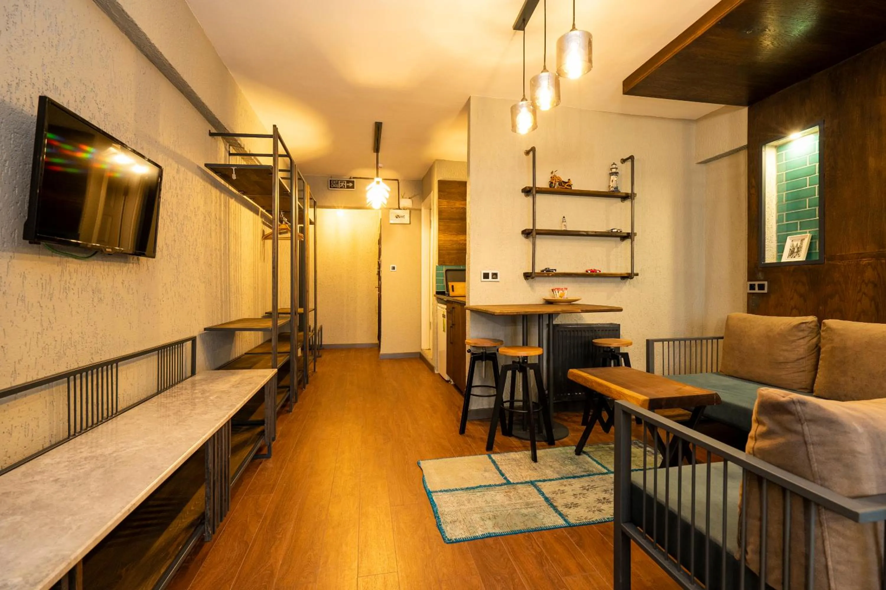 Seating area in Cube Suites