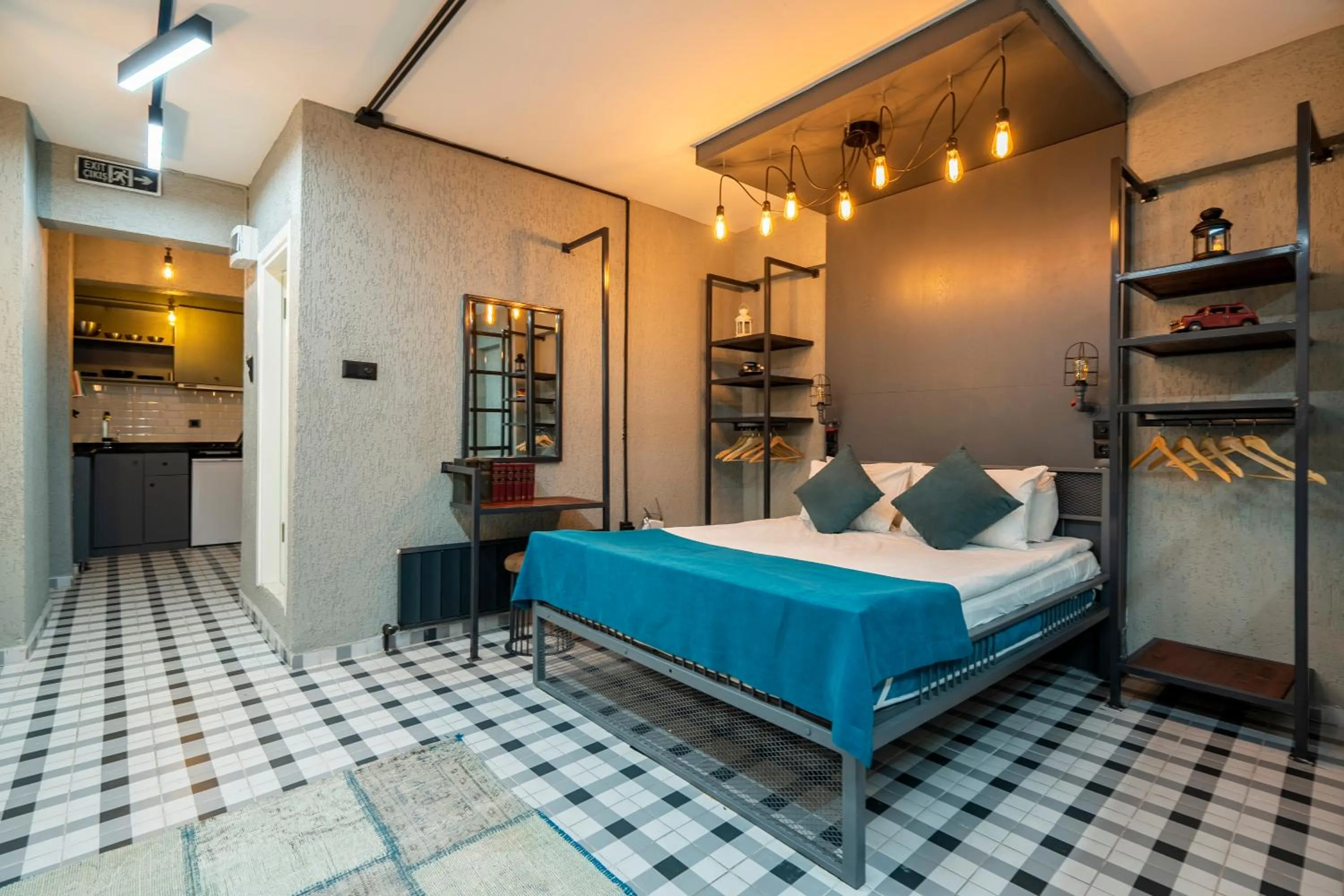 Photo of the whole room, Bed in Cube Suites