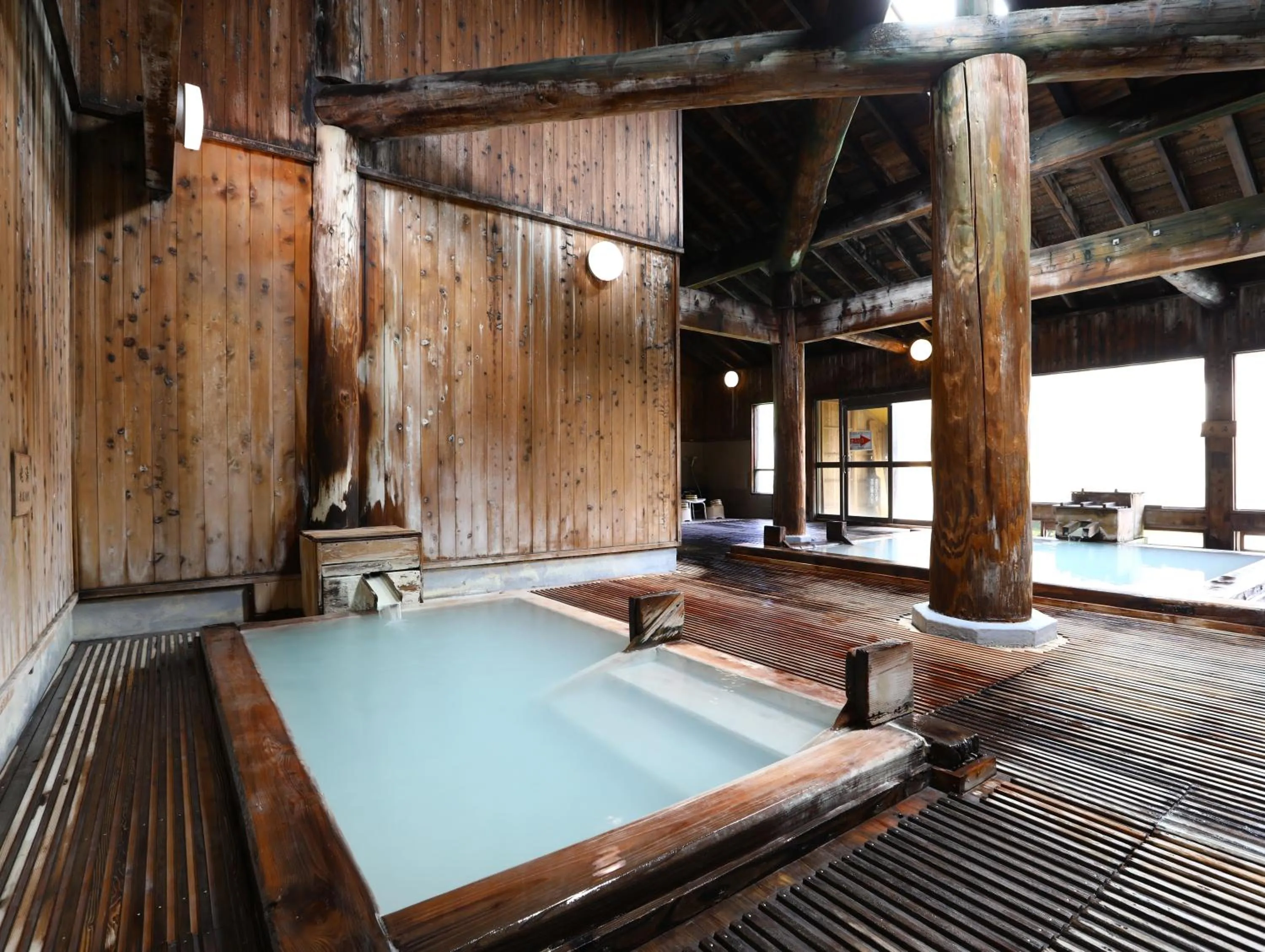 Hot Spring Bath in Manza Onsen Nisshinkan