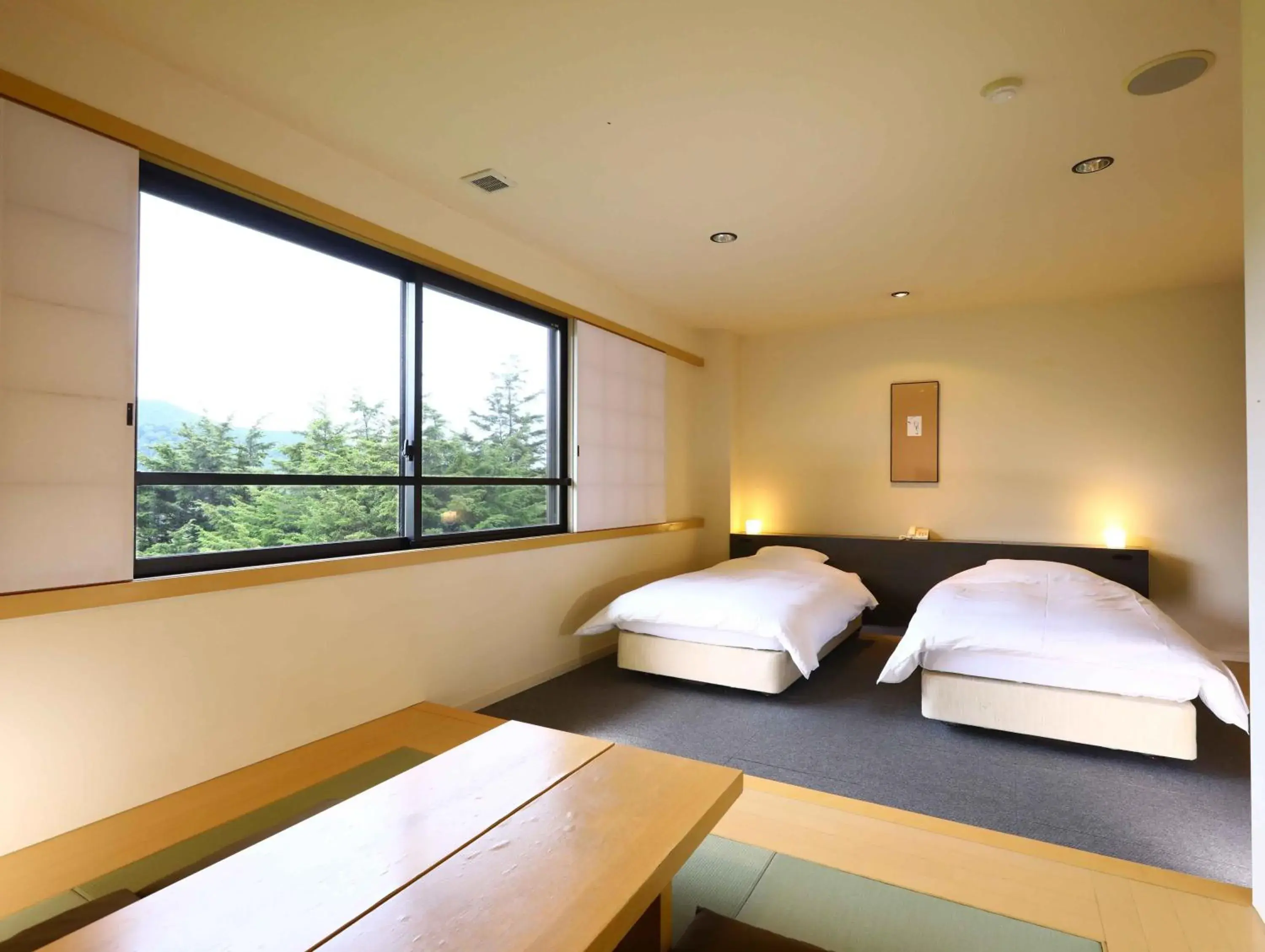 Photo of the whole room, Bed in Manza Onsen Nisshinkan Photo of the whole room, Bed in Manza Onsen Nisshinkan