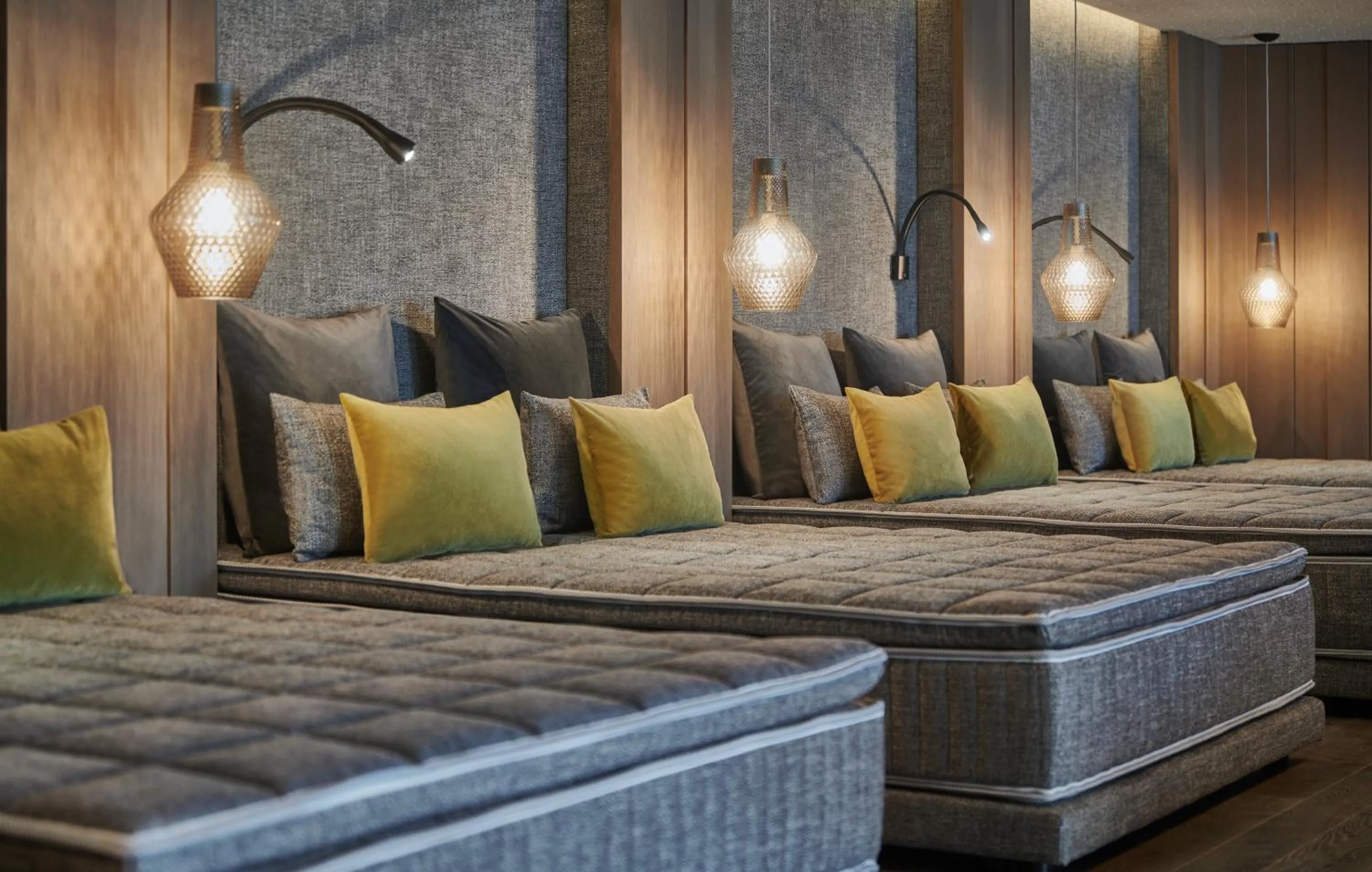 Sauna, Bed in Quellenhof Luxury Resort Lazise