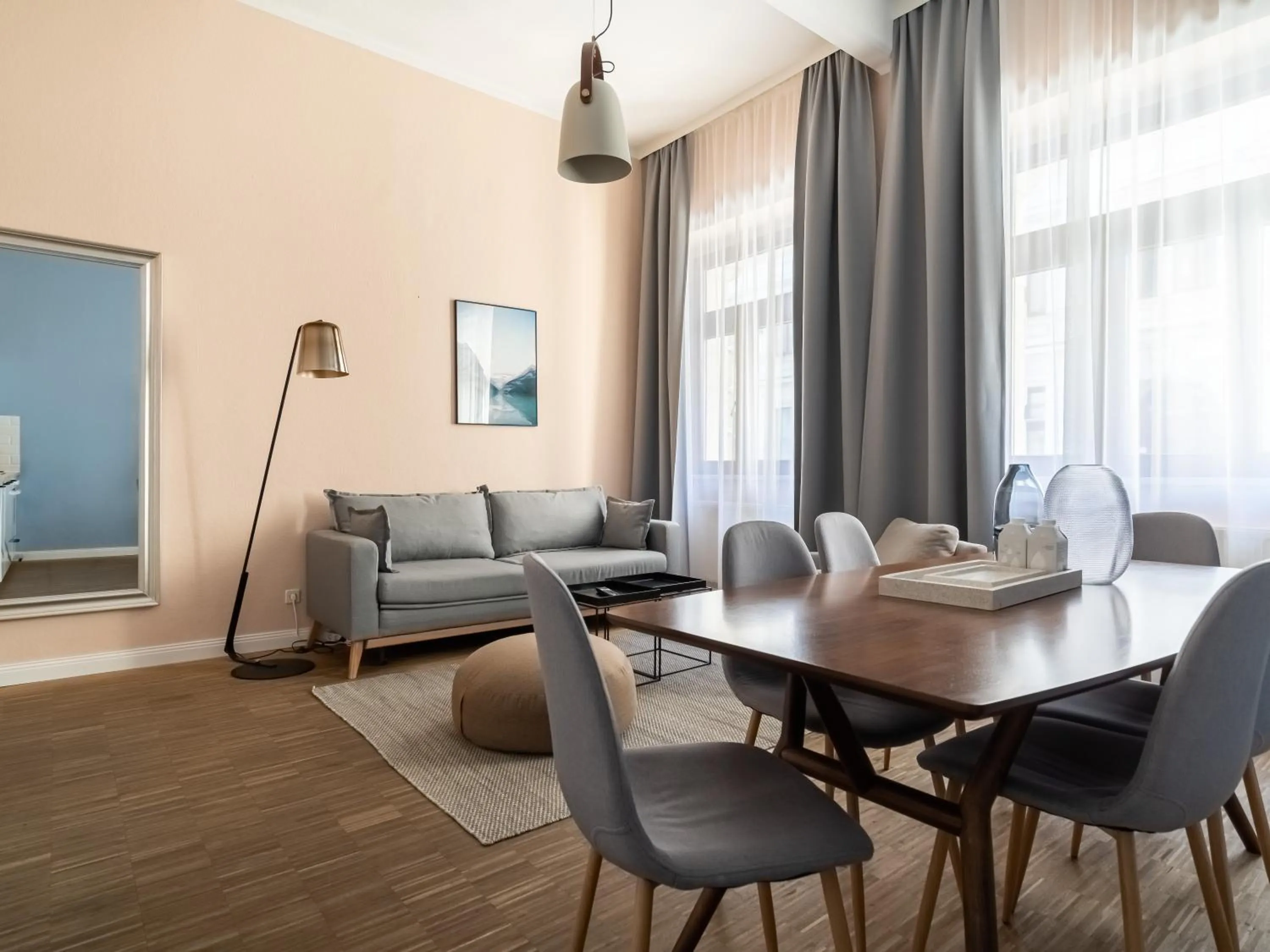 Living room in Limehome Dresden Hoyerswerdaerstraße