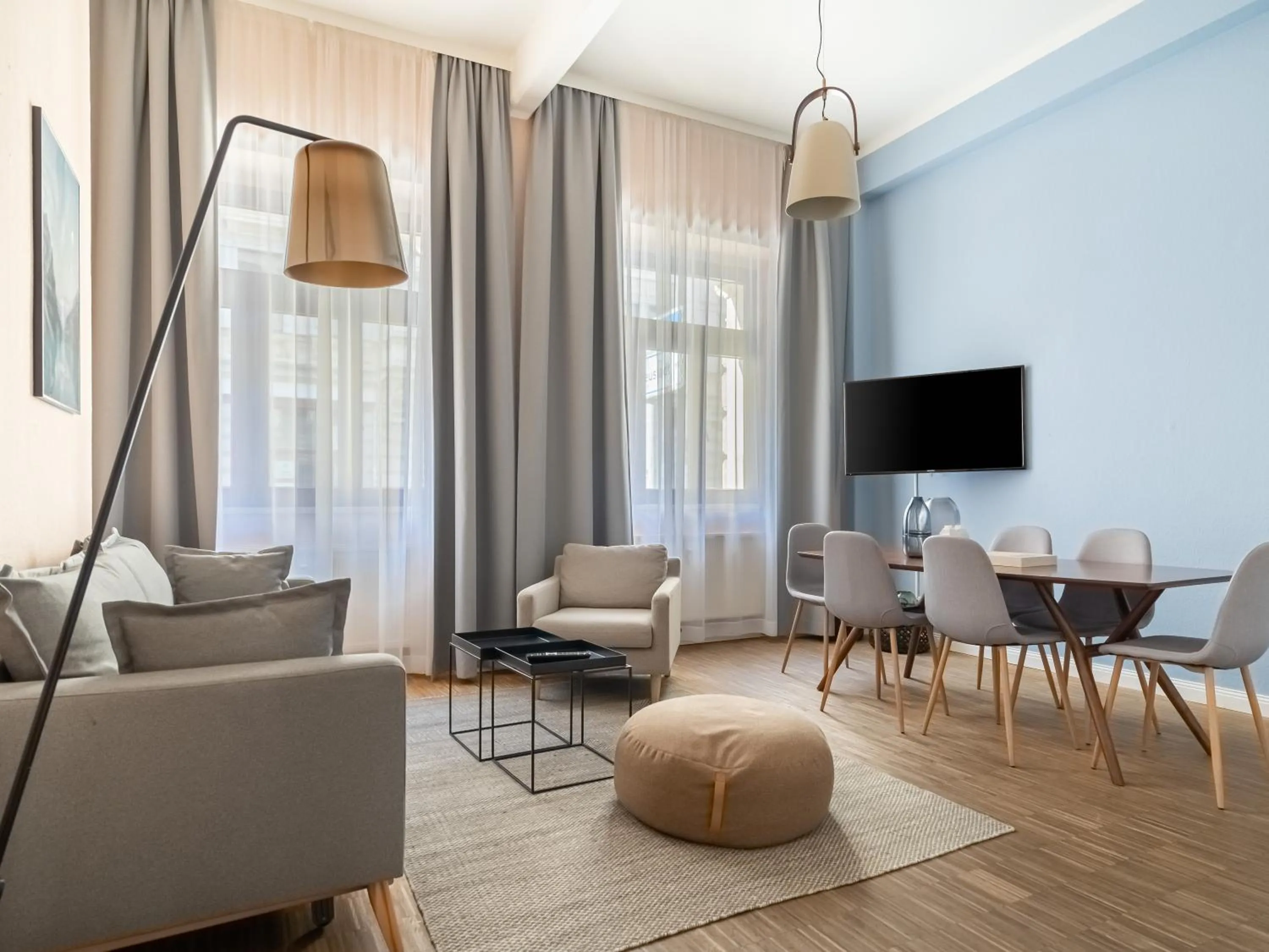 Living room in Limehome Dresden Hoyerswerdaerstraße