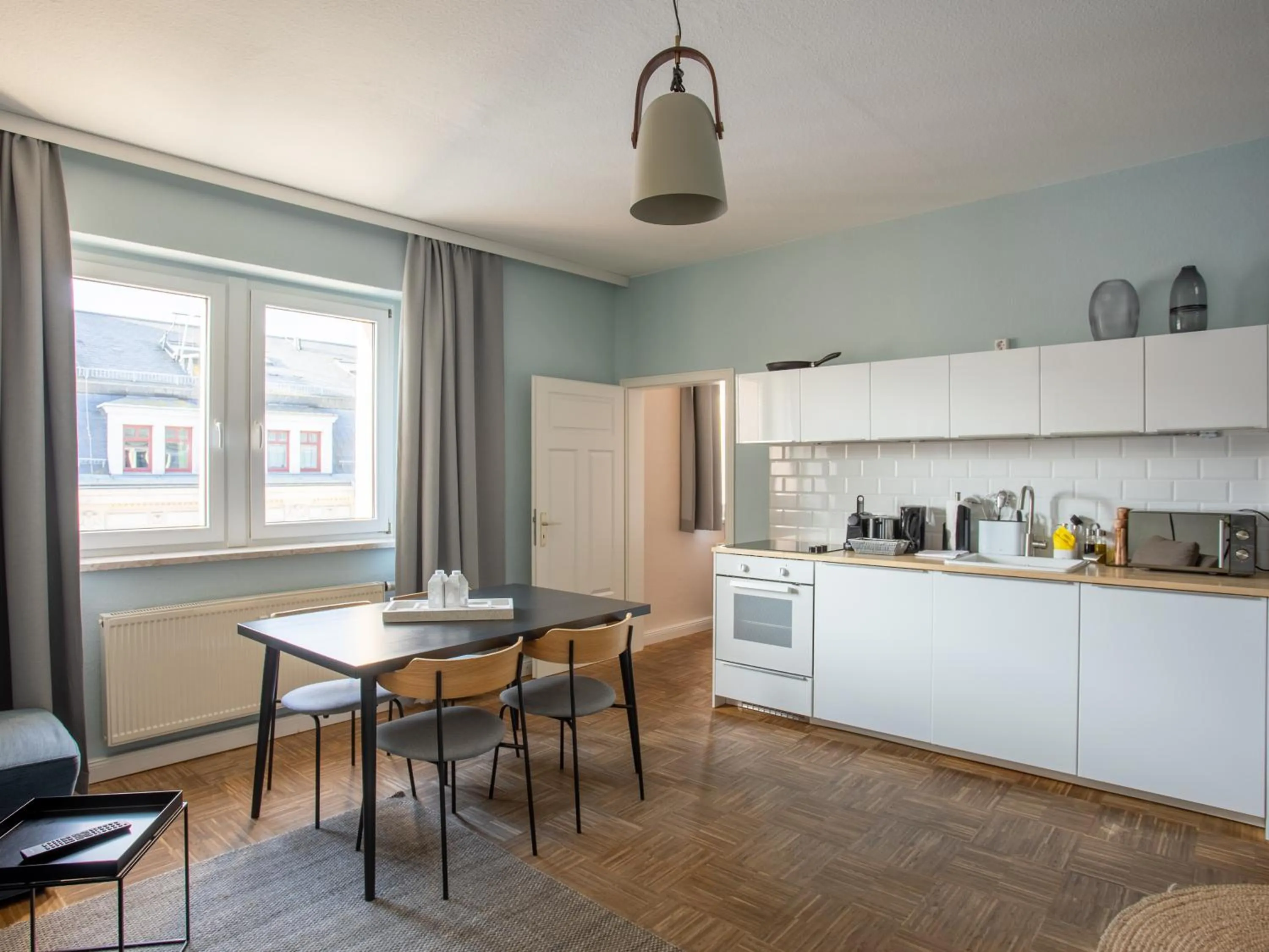 Kitchen or kitchenette in Limehome Dresden Hoyerswerdaerstraße