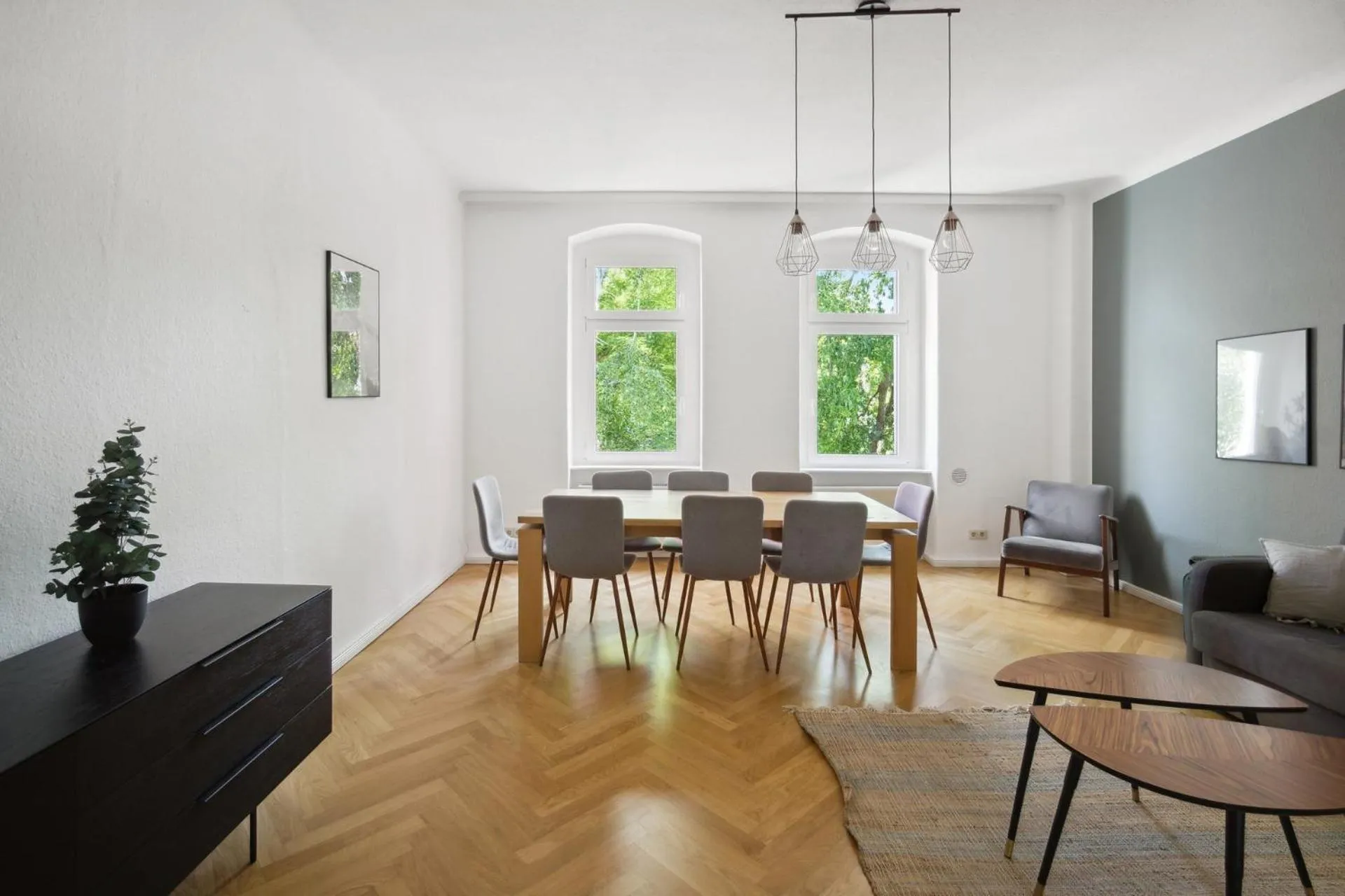 Living room in Limehome Dresden Tannenstraße