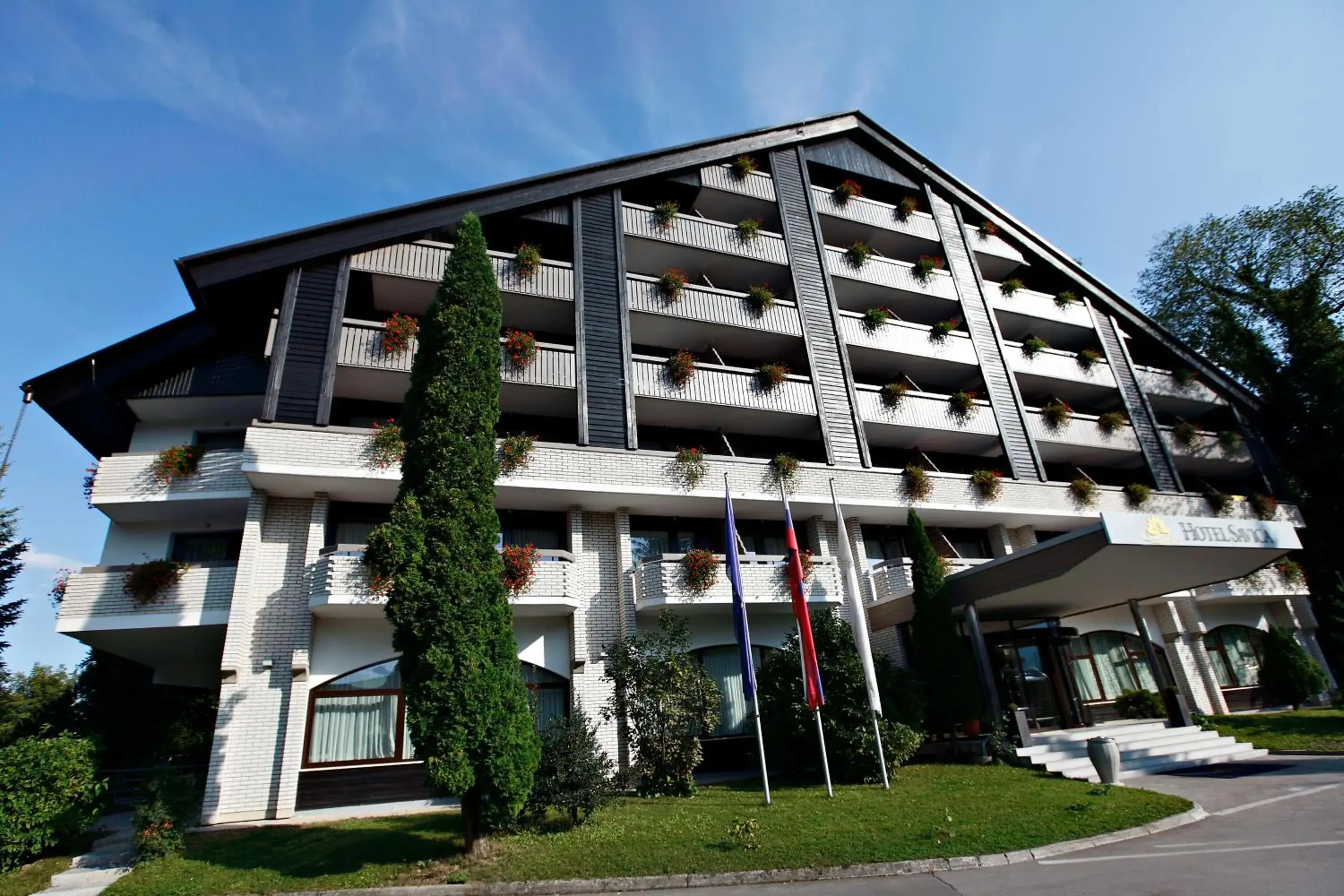 Facade/entrance in Garni Hotel Savica - Sava Hotels & Resorts Facade/entrance in Garni Hotel Savica - Sava Hotels & Resorts