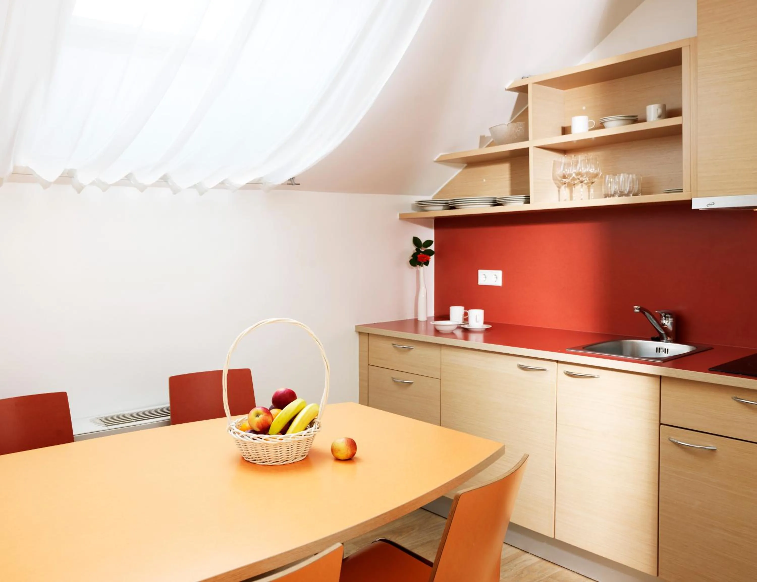 Kitchen or kitchenette in Garni Hotel Savica - Sava Hotels & Resorts