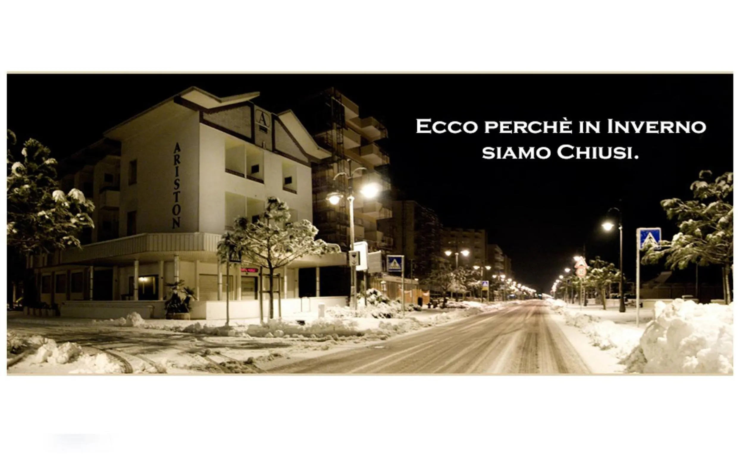 Text overlay in Hotel Ariston