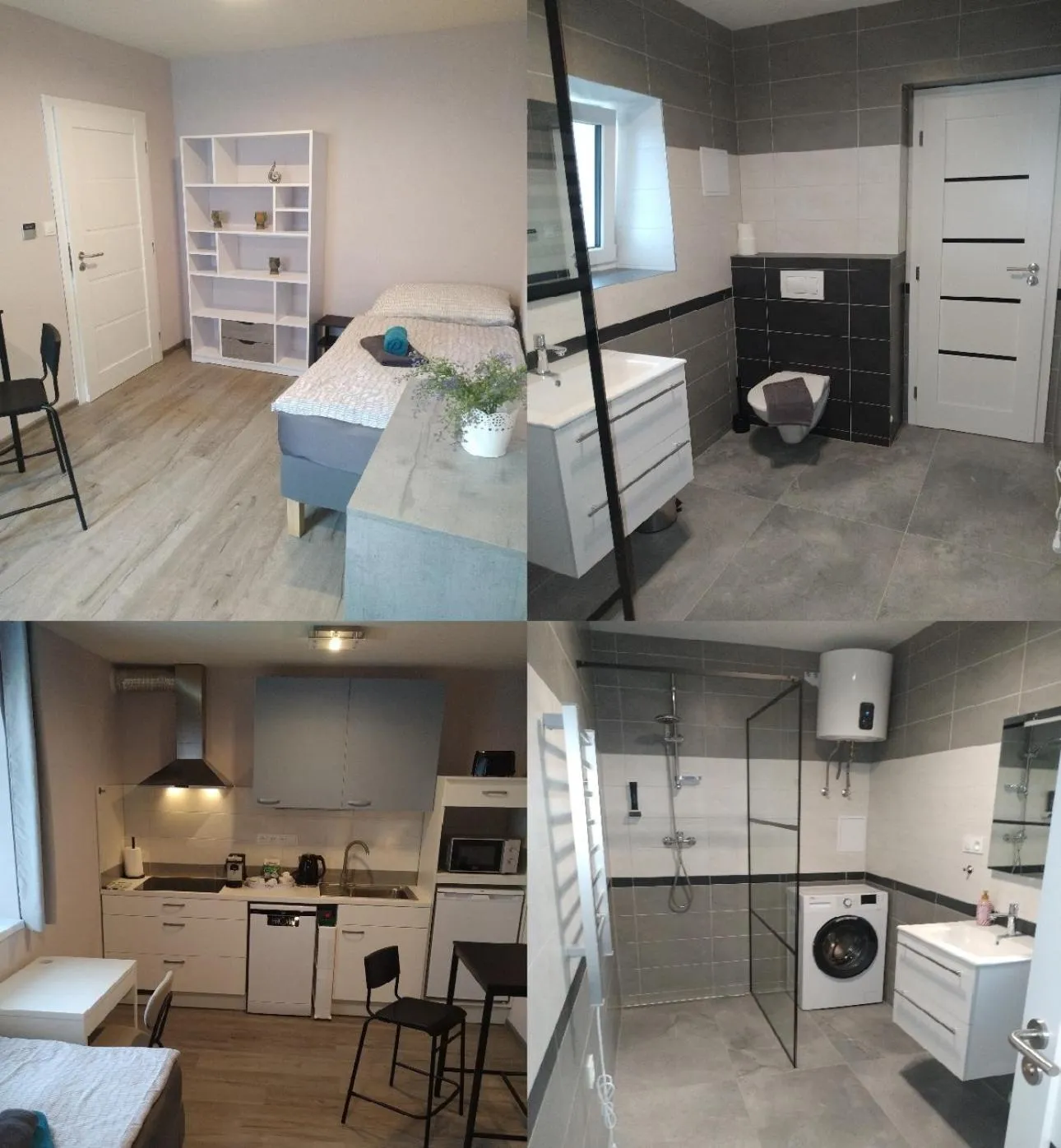 Toilet, Bed in Motel Vega