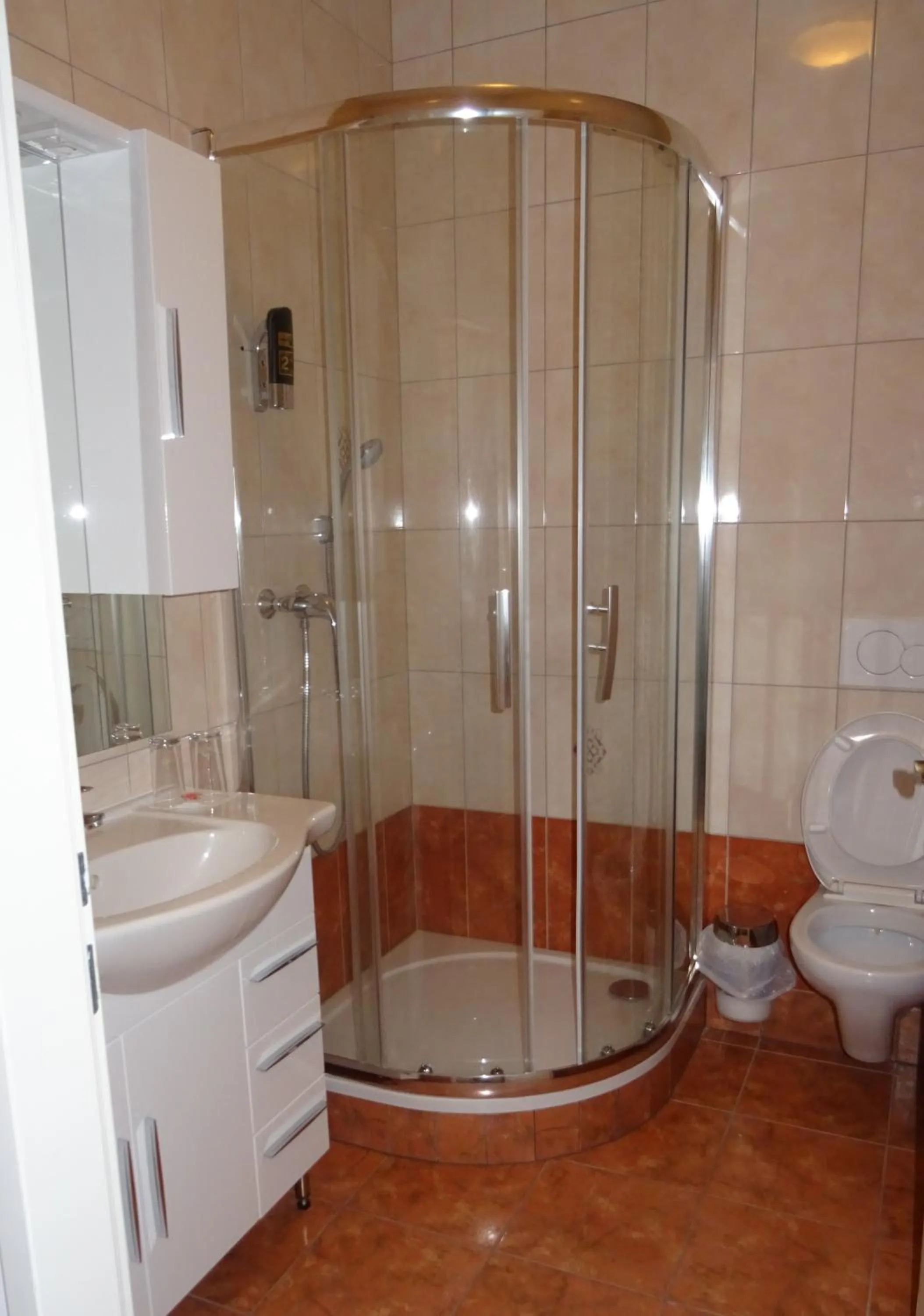 Shower in Hotel-Restaurant zum Donaueck Mauthausen