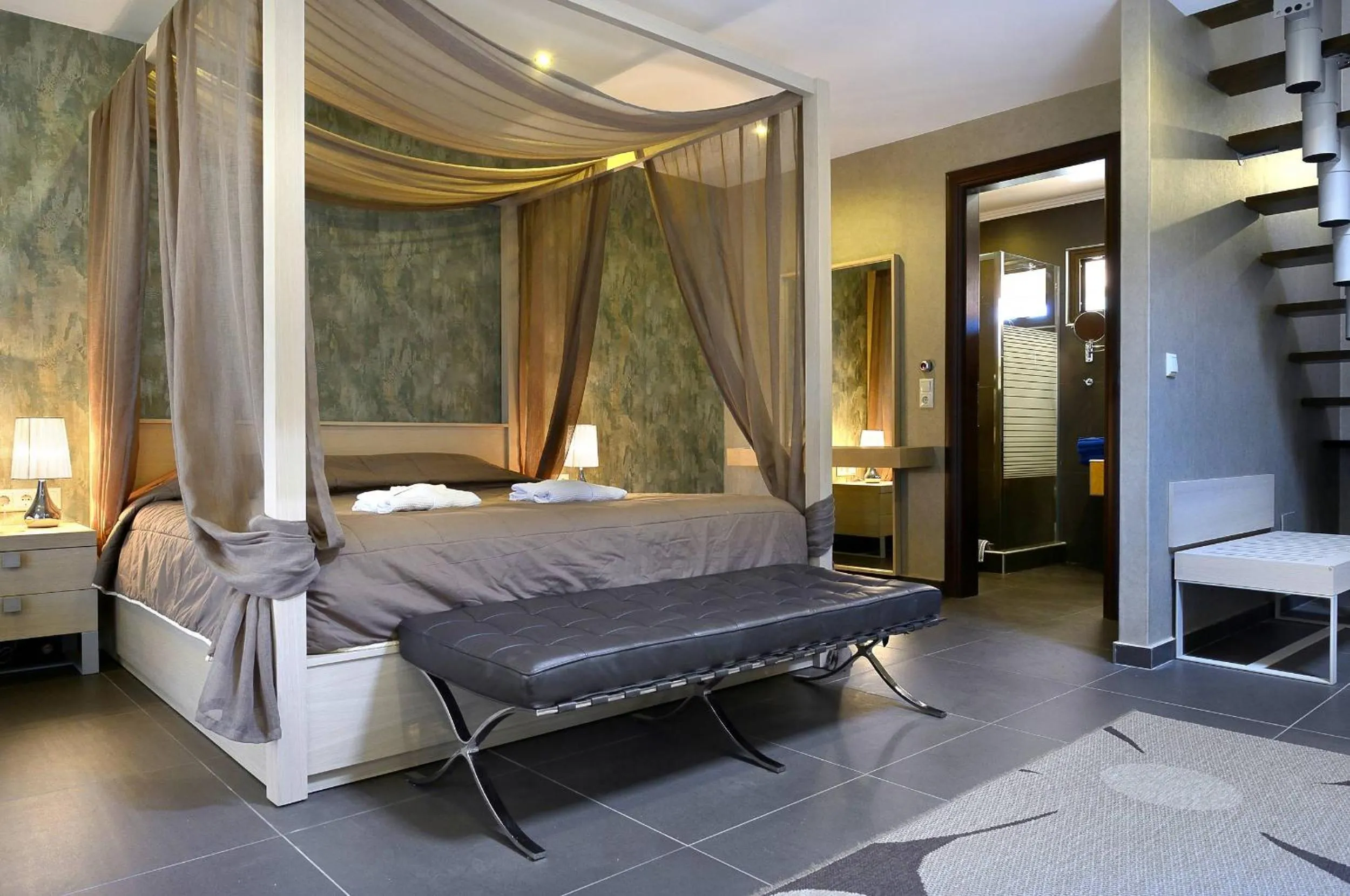 Bedroom, Bed in Atrium Hotel Thassos