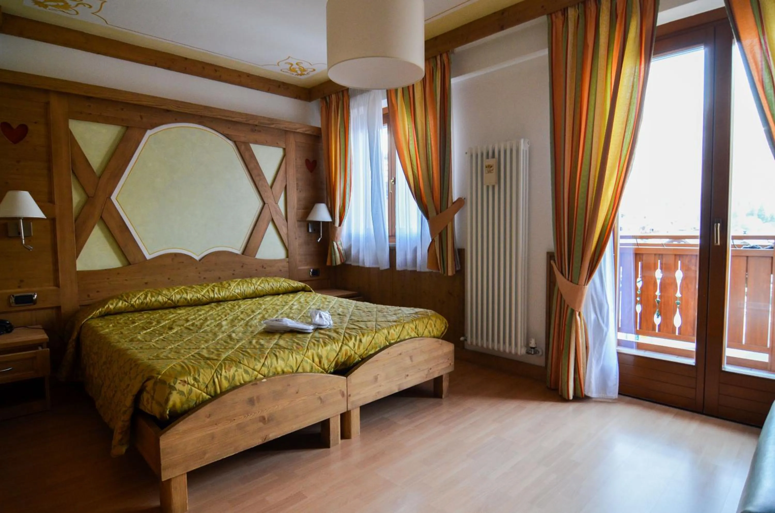 Bed in Hotel Cristallo