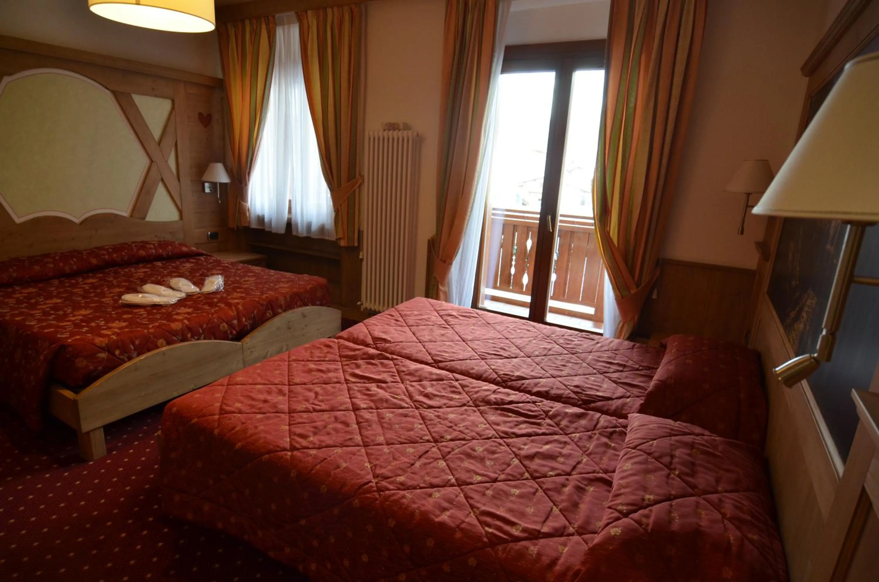 Bed in Hotel Cristallo