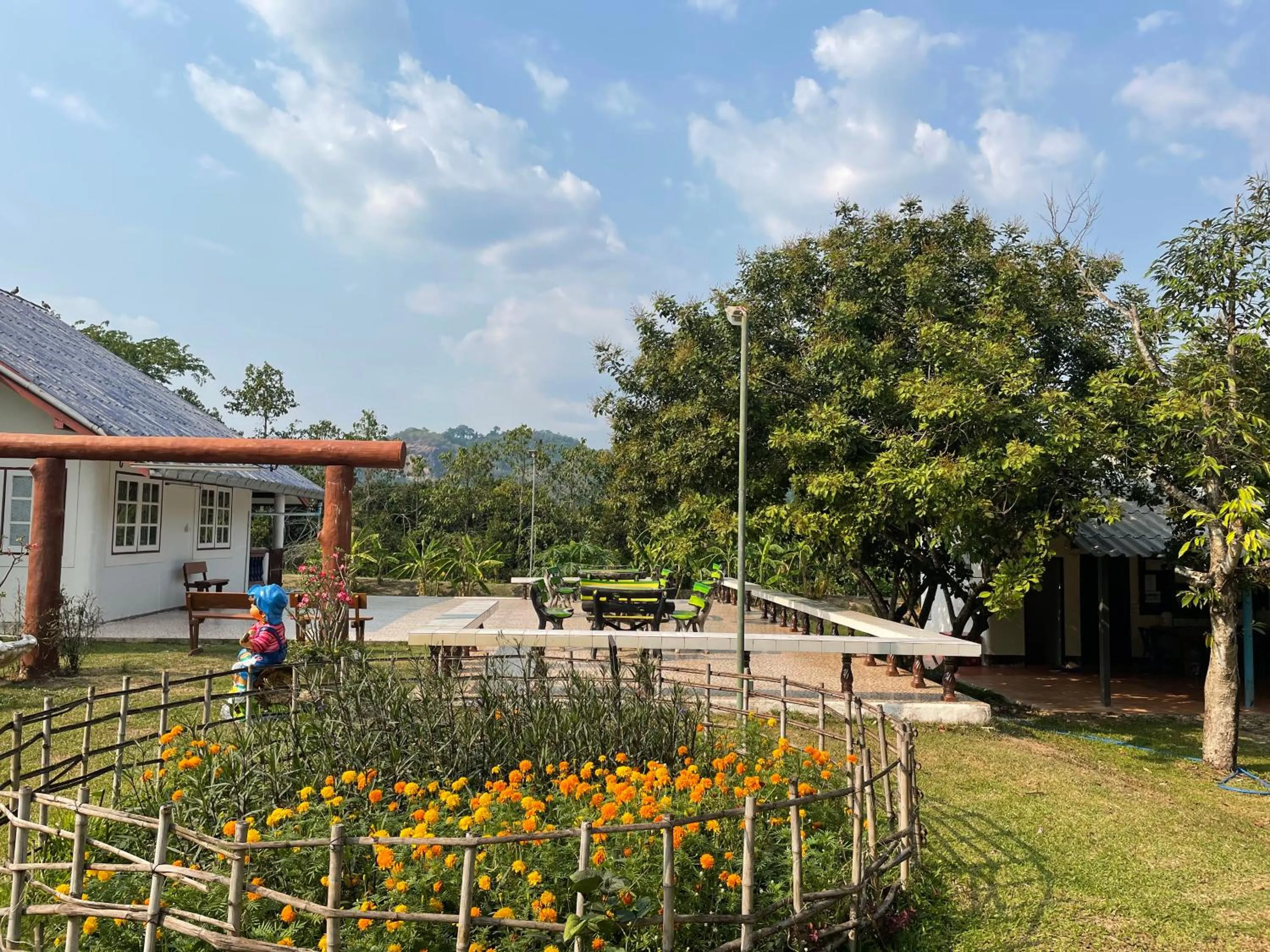 Patio in นาหินลาดรีสอร์ท Nahinlad Resort