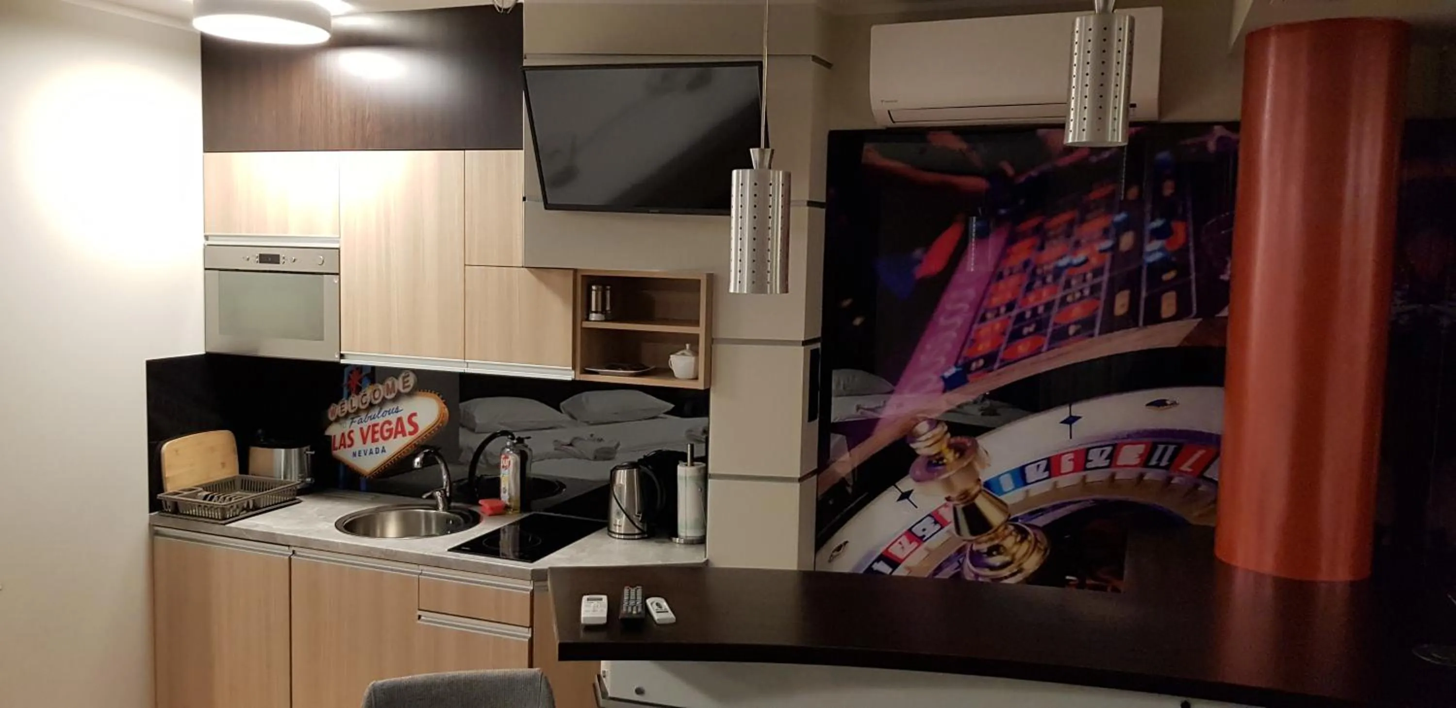 Kitchen or kitchenette in Metropolis Apartamenty Centrum