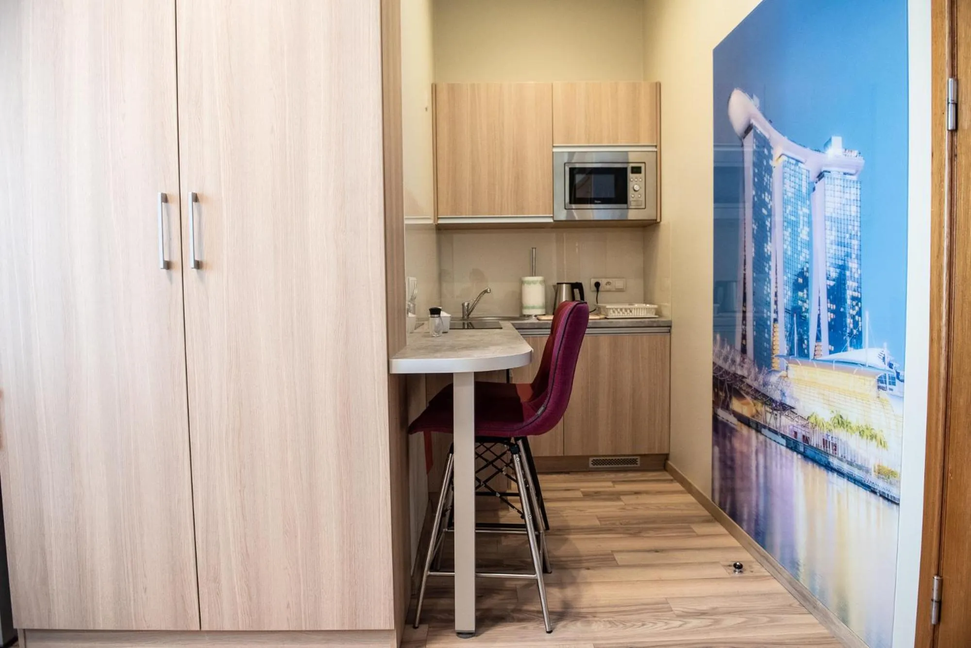 Kitchen or kitchenette in Metropolis Apartamenty Centrum