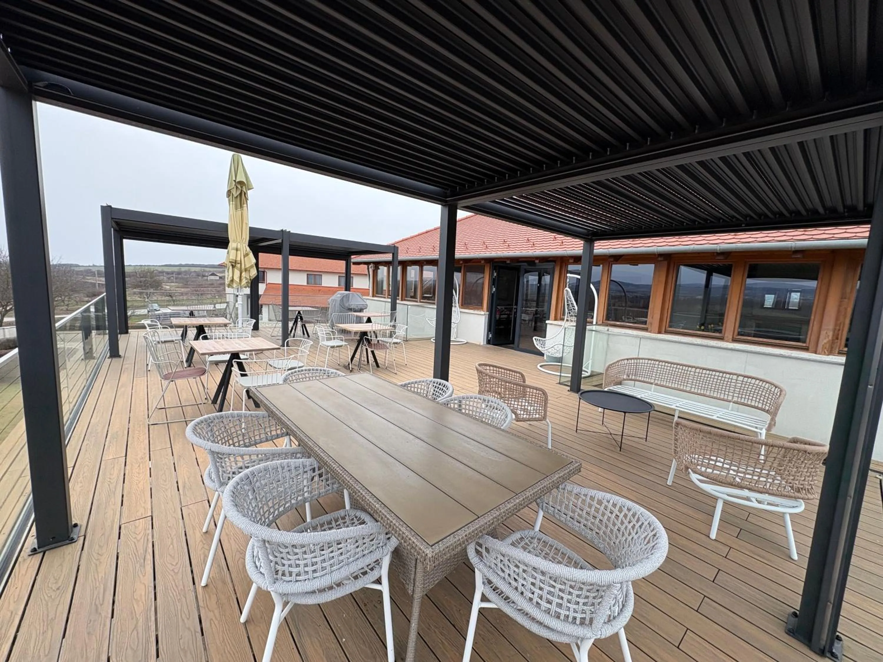 Balcony/Terrace in Angyal Borászat és Panzió