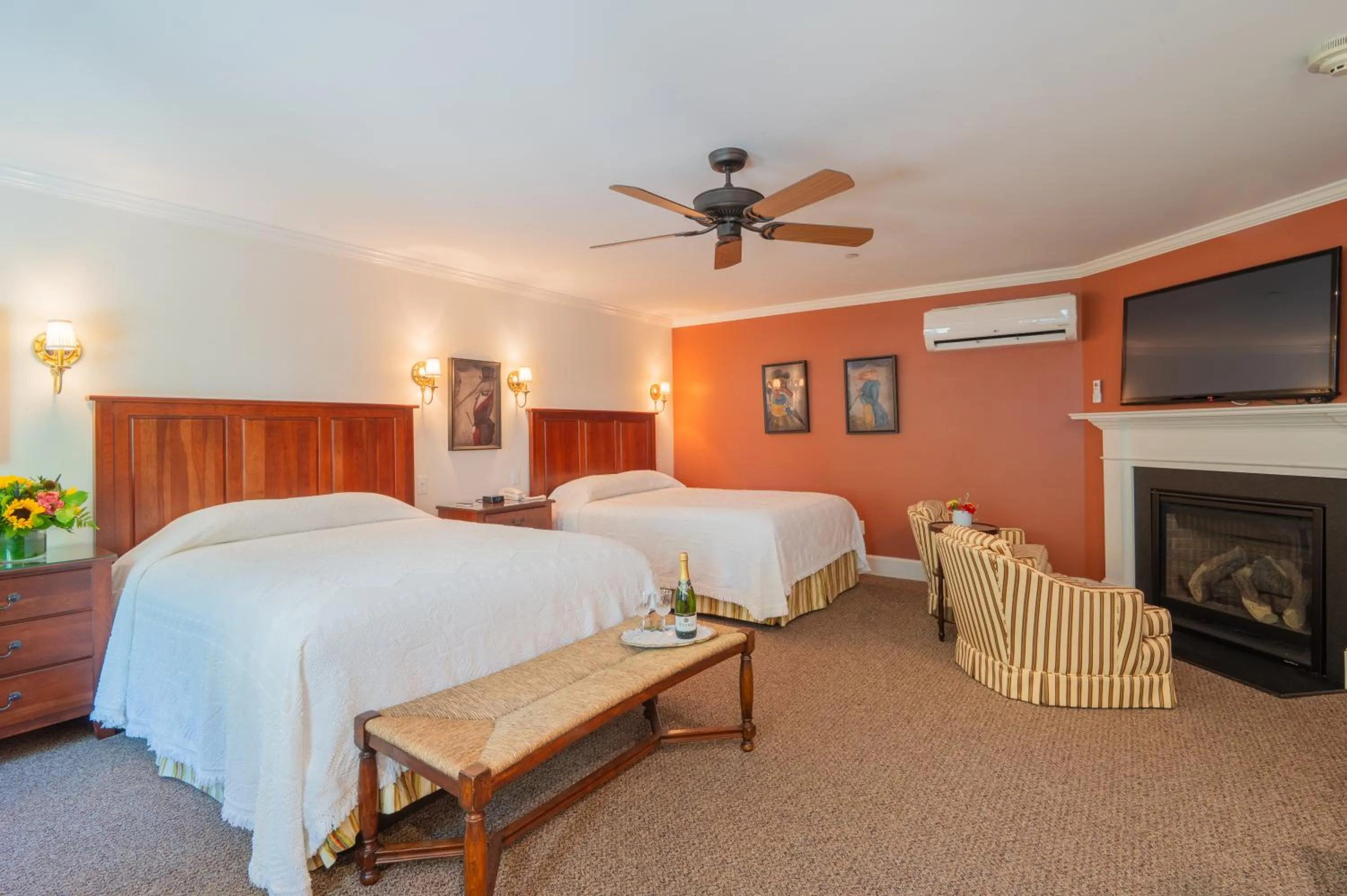 Bed in The Winstead Inn