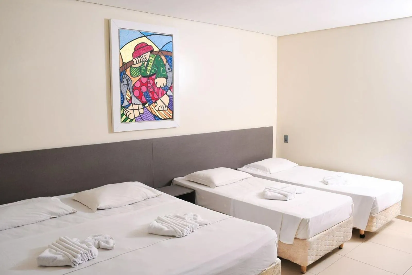 Bed in Hotel Aquarius