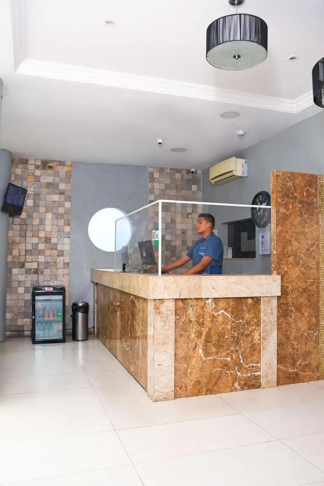 Lobby or reception in Hotel Aquarius Lobby or reception in Hotel Aquarius