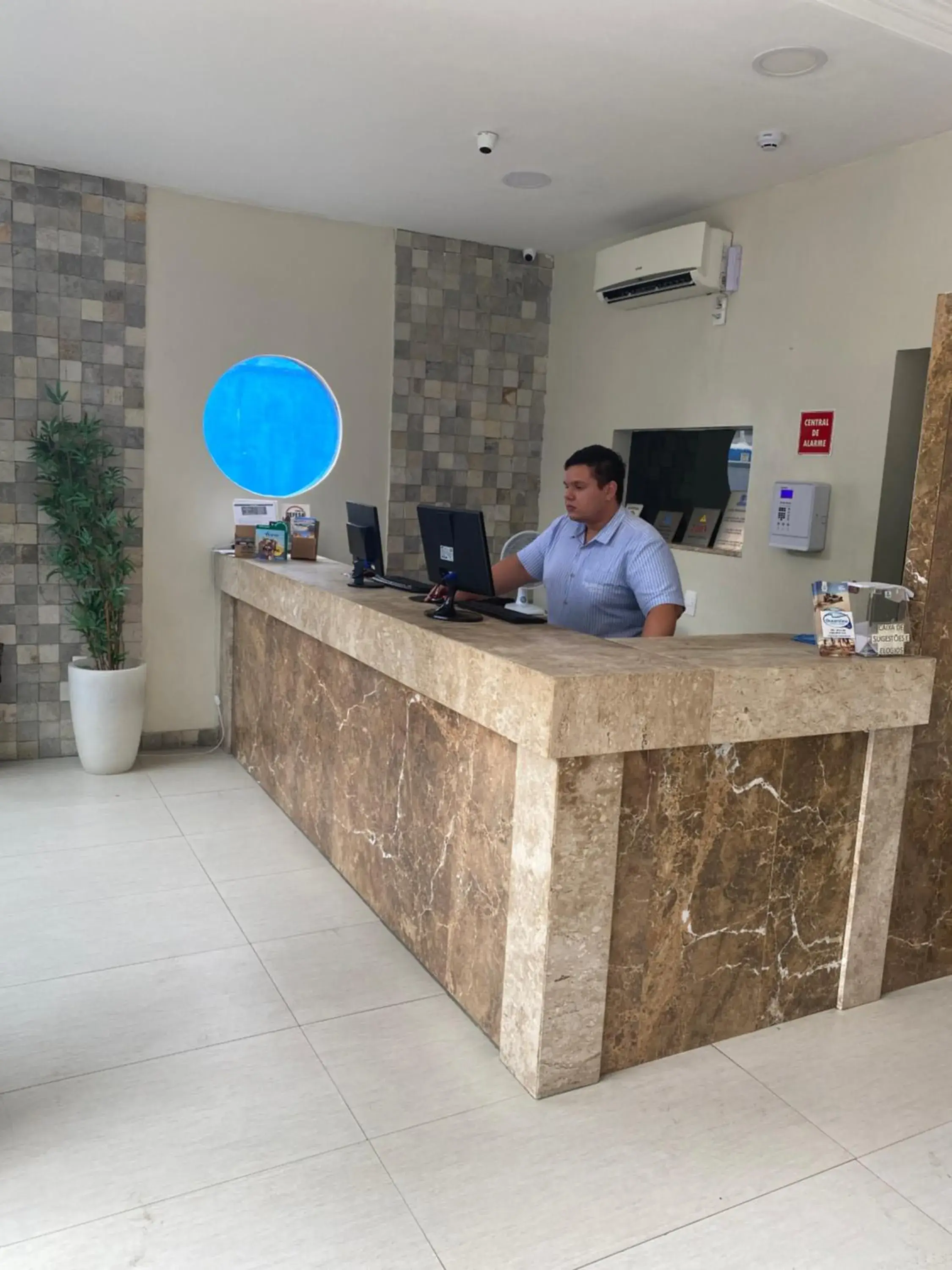 Lobby or reception in Hotel Aquarius Lobby or reception in Hotel Aquarius