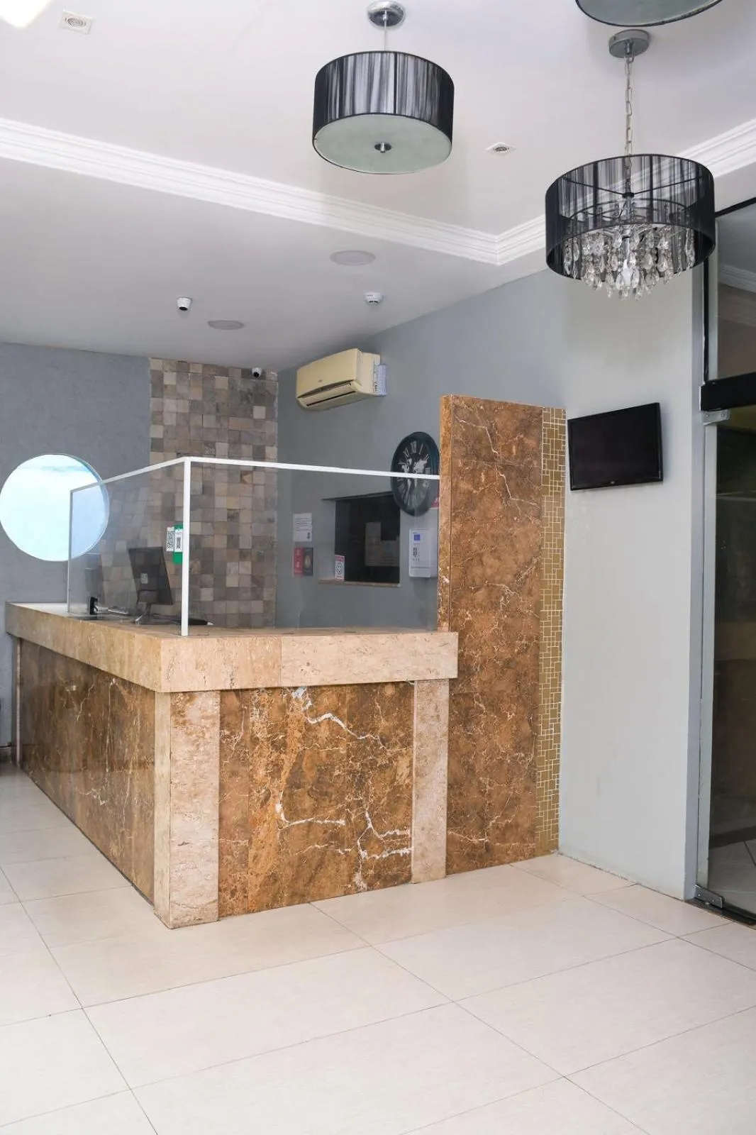 Lobby or reception in Hotel Aquarius