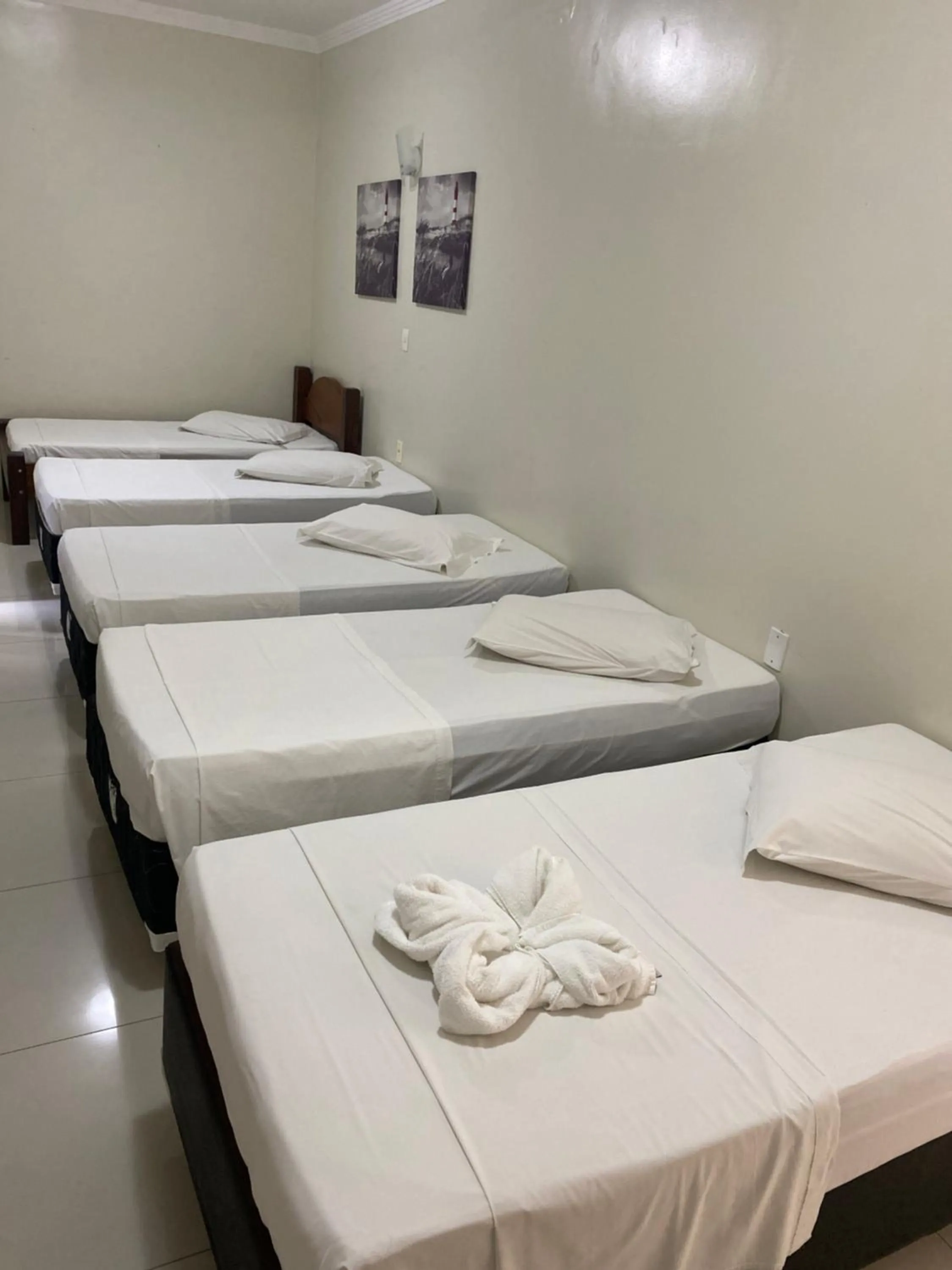 Bed in Hotel Aquarius