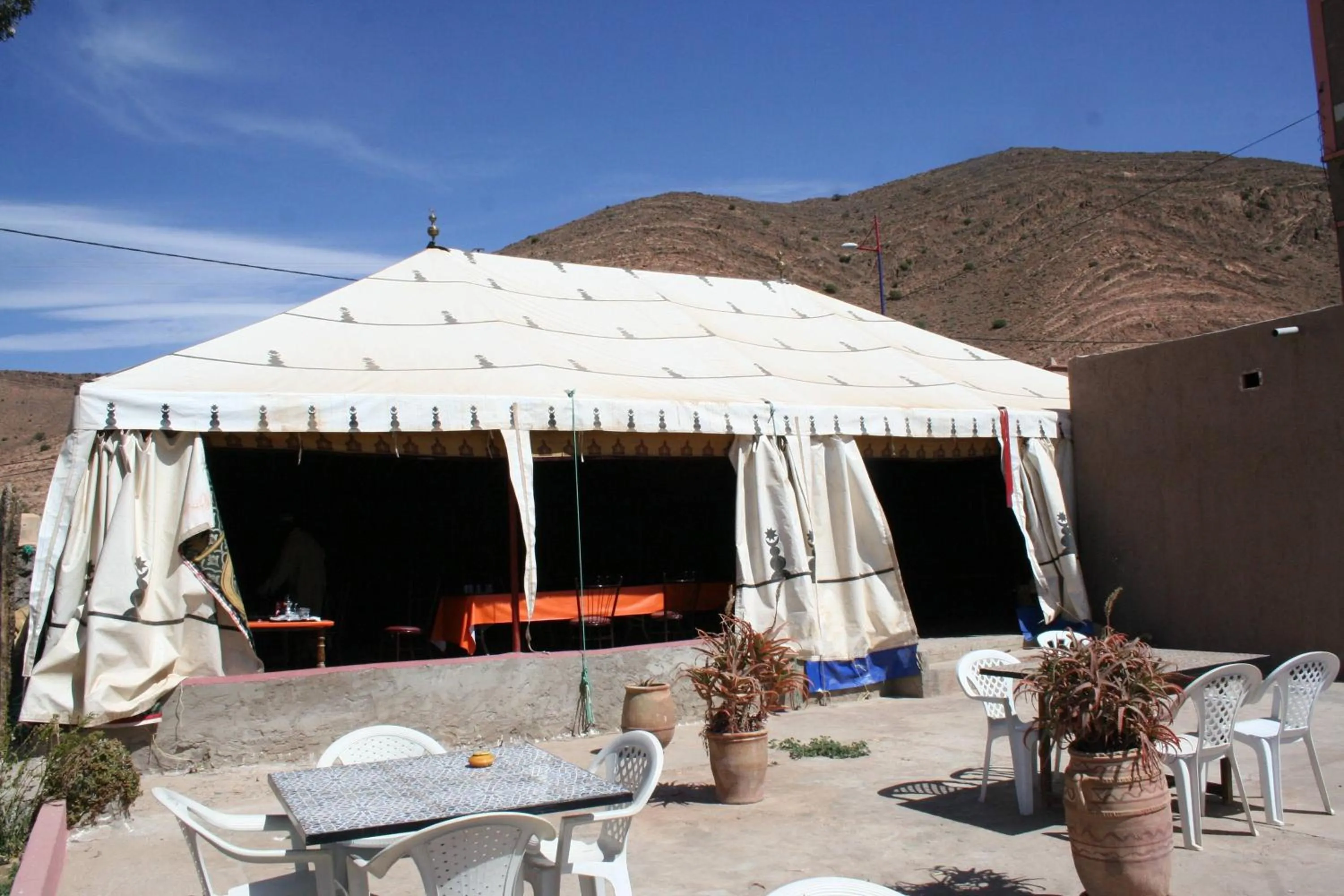 Balcony/Terrace in Auberge Restaurant le Safran