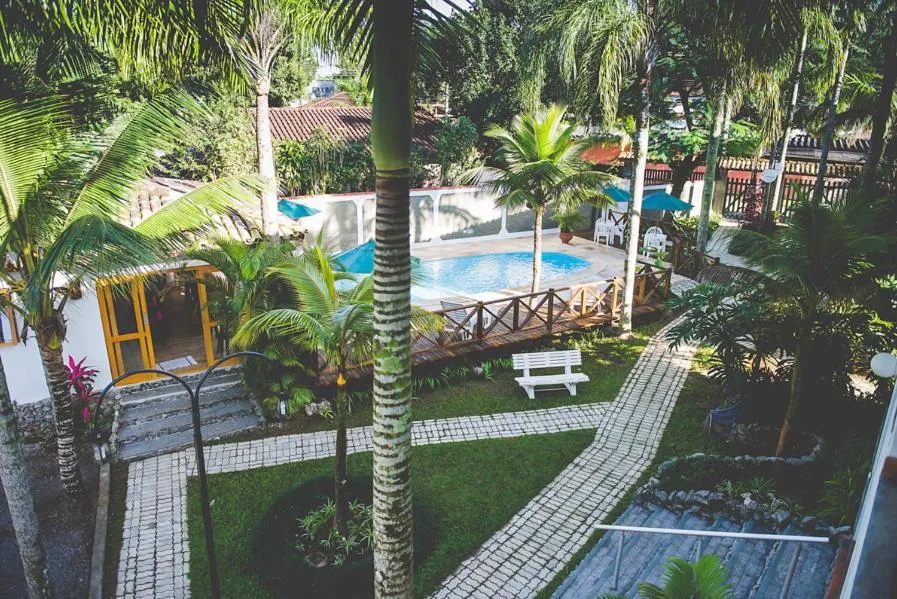 Garden view in Pousada Casarão