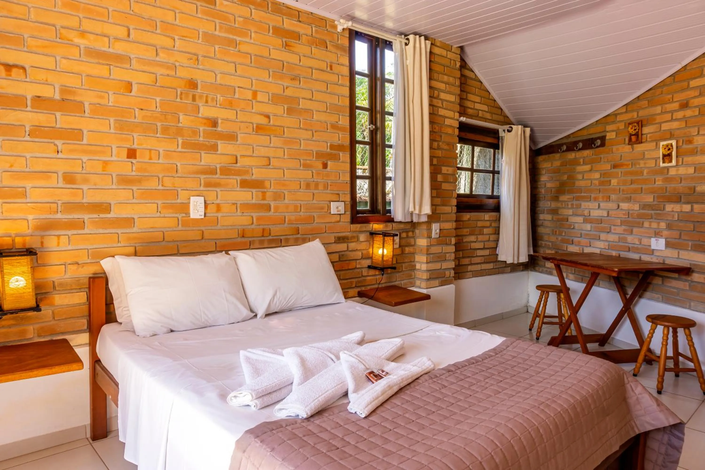 Bed in Pousada Casarão