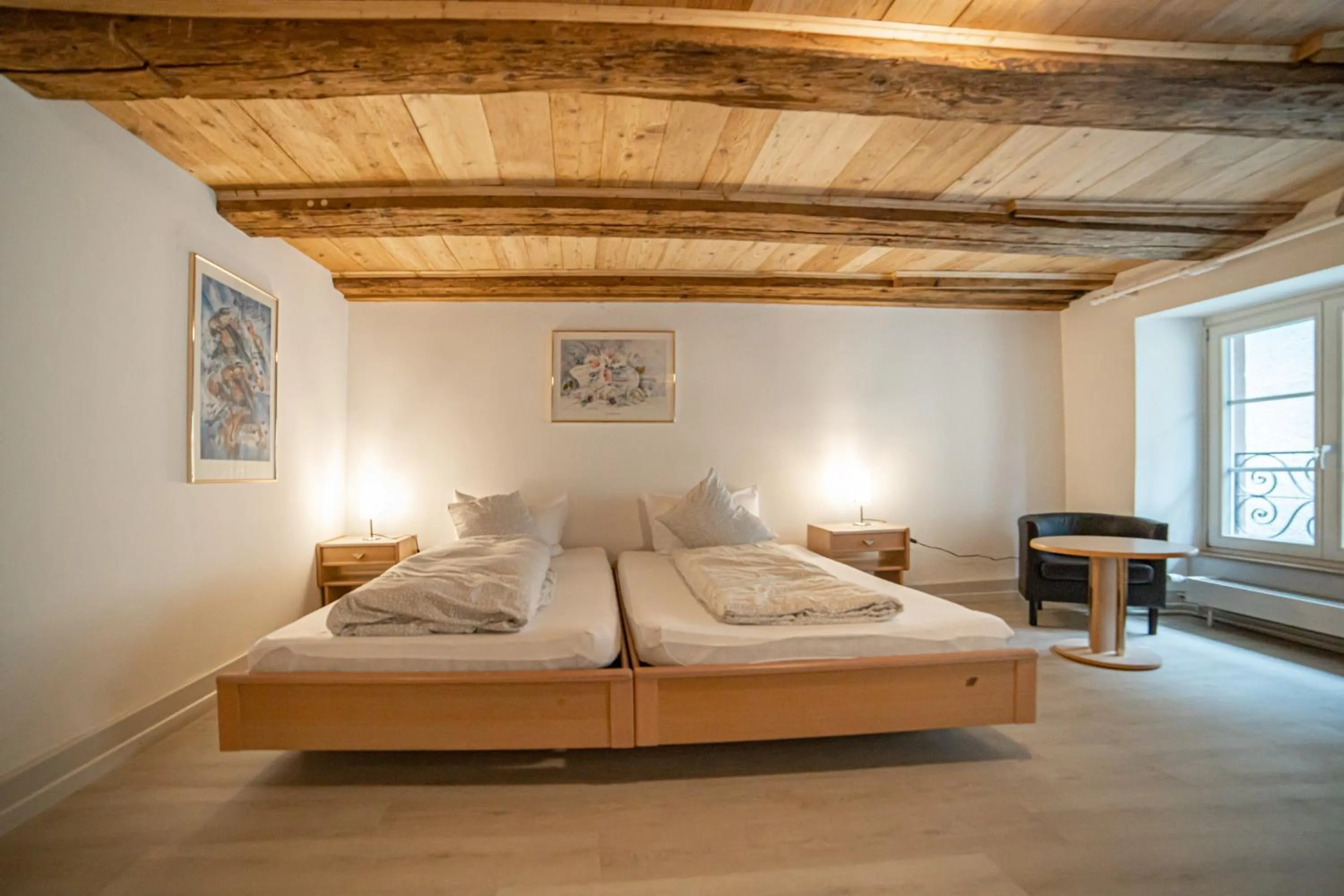 Bed in Hotel Mokka Laufenburg