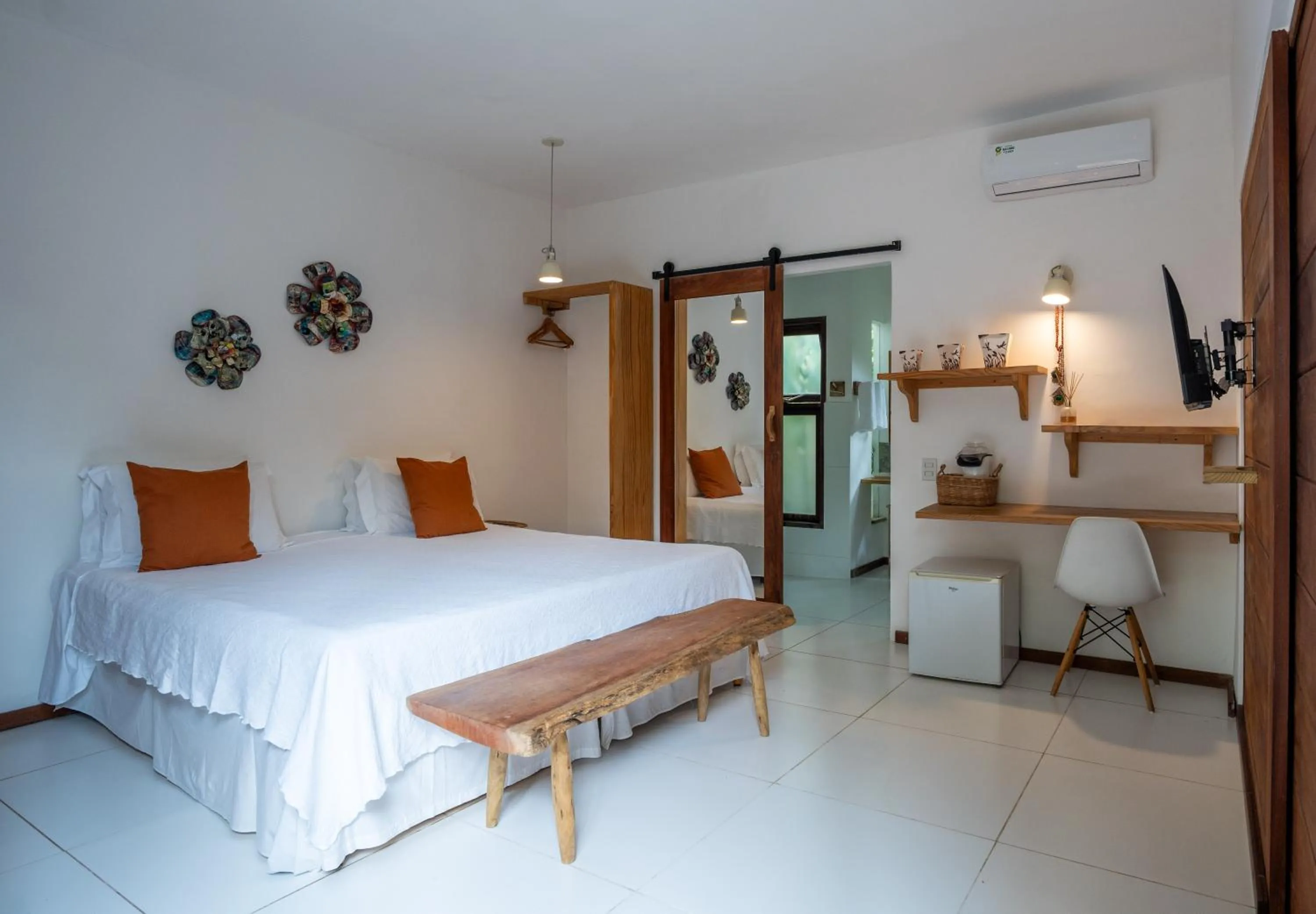 Bed in Casa e Pousada Alecrim