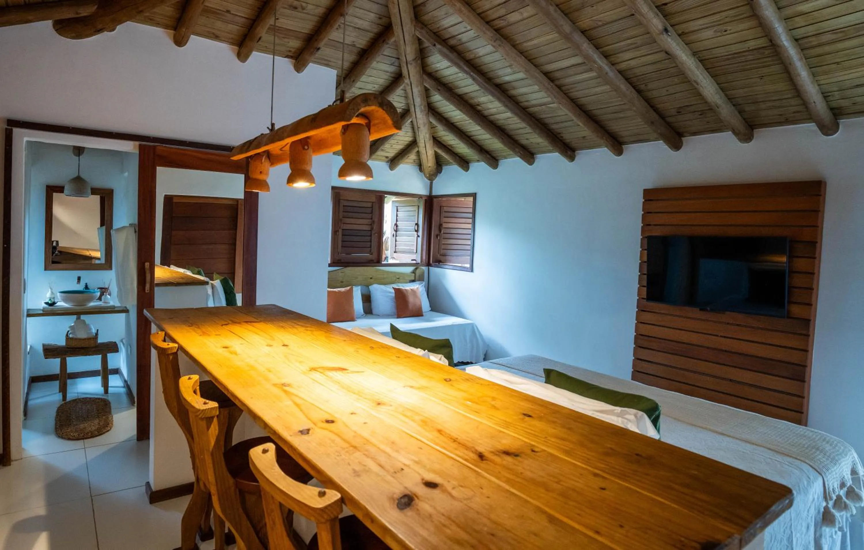 Bed in Casa e Pousada Alecrim