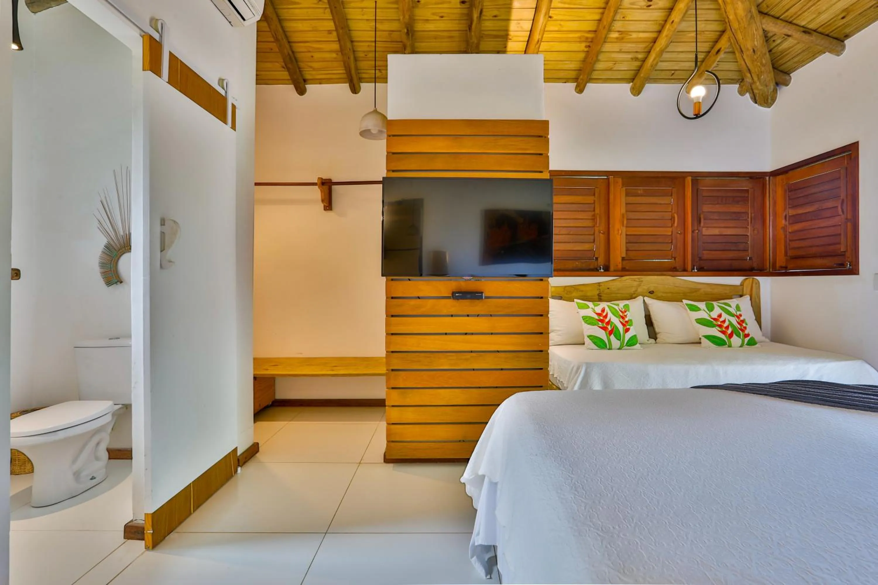 Bed in Casa e Pousada Alecrim