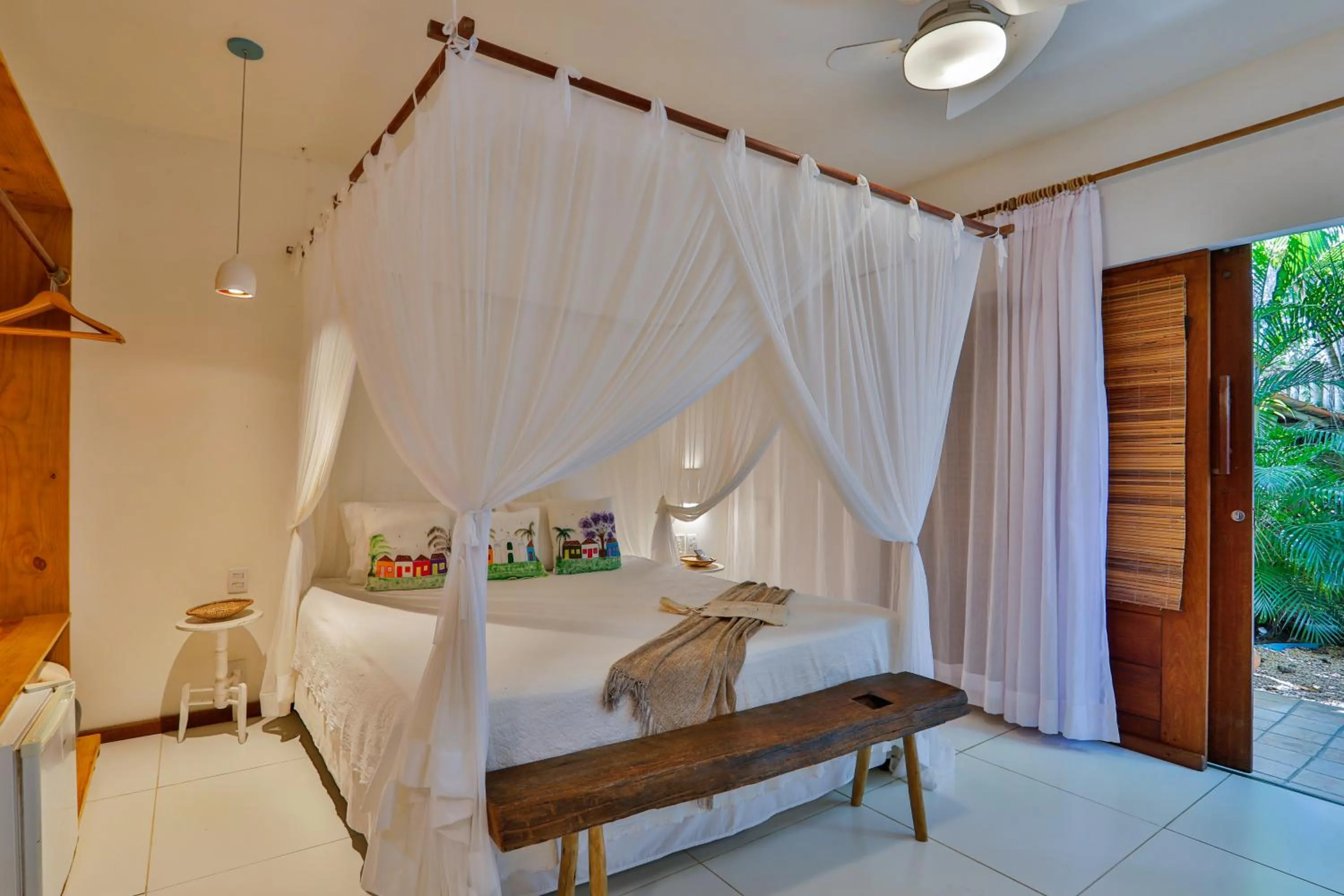 Bed in Casa e Pousada Alecrim