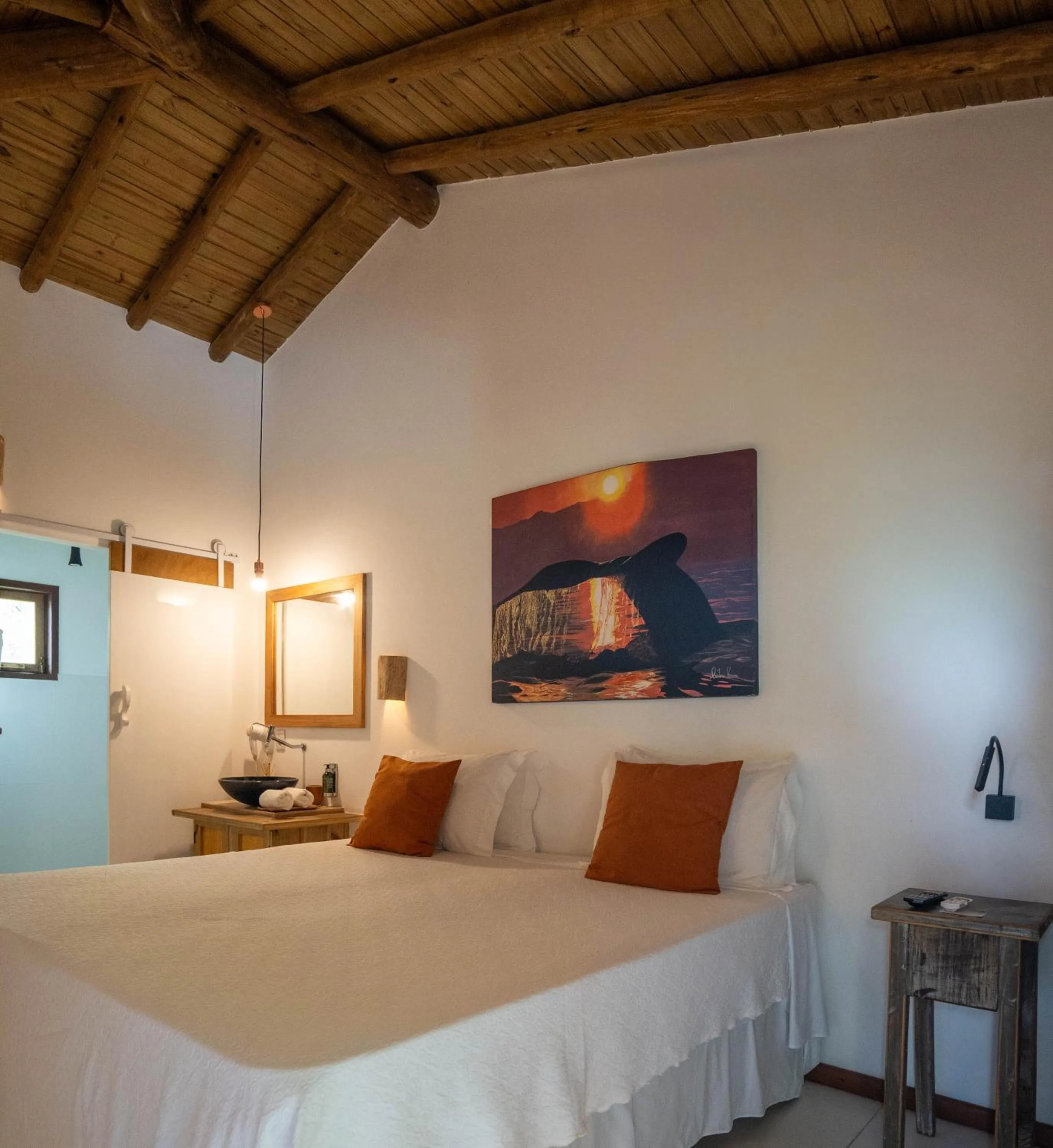 Bed in Casa e Pousada Alecrim