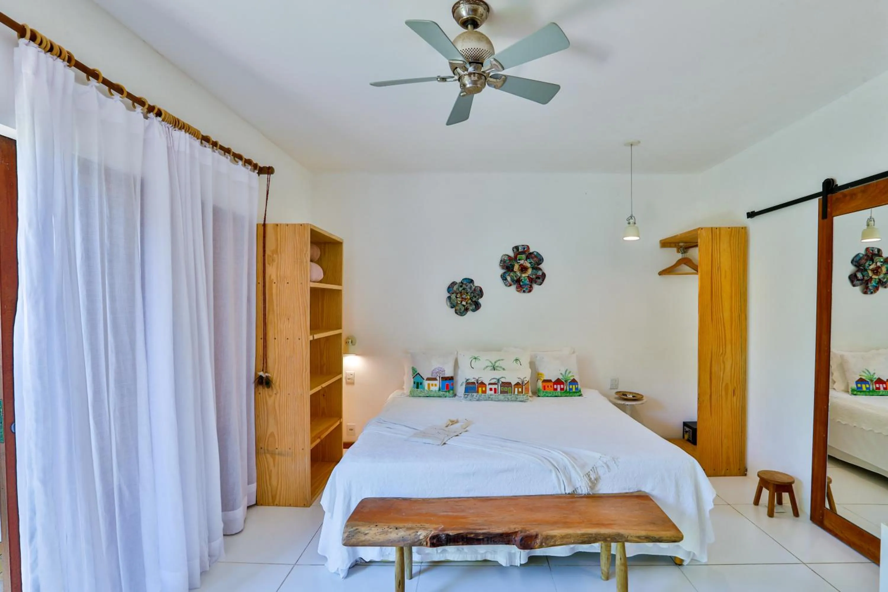 Bed in Casa e Pousada Alecrim