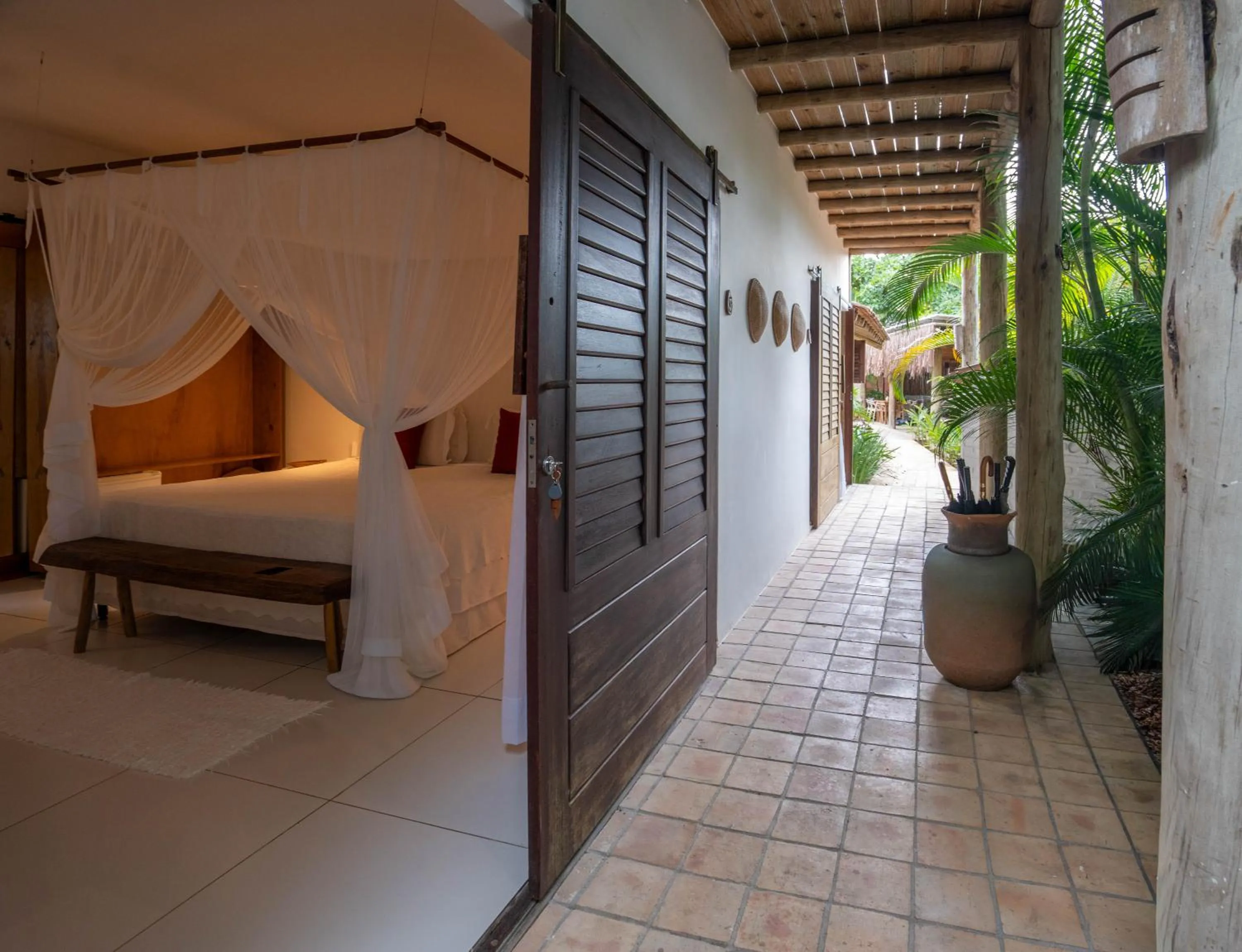 Bed in Casa e Pousada Alecrim