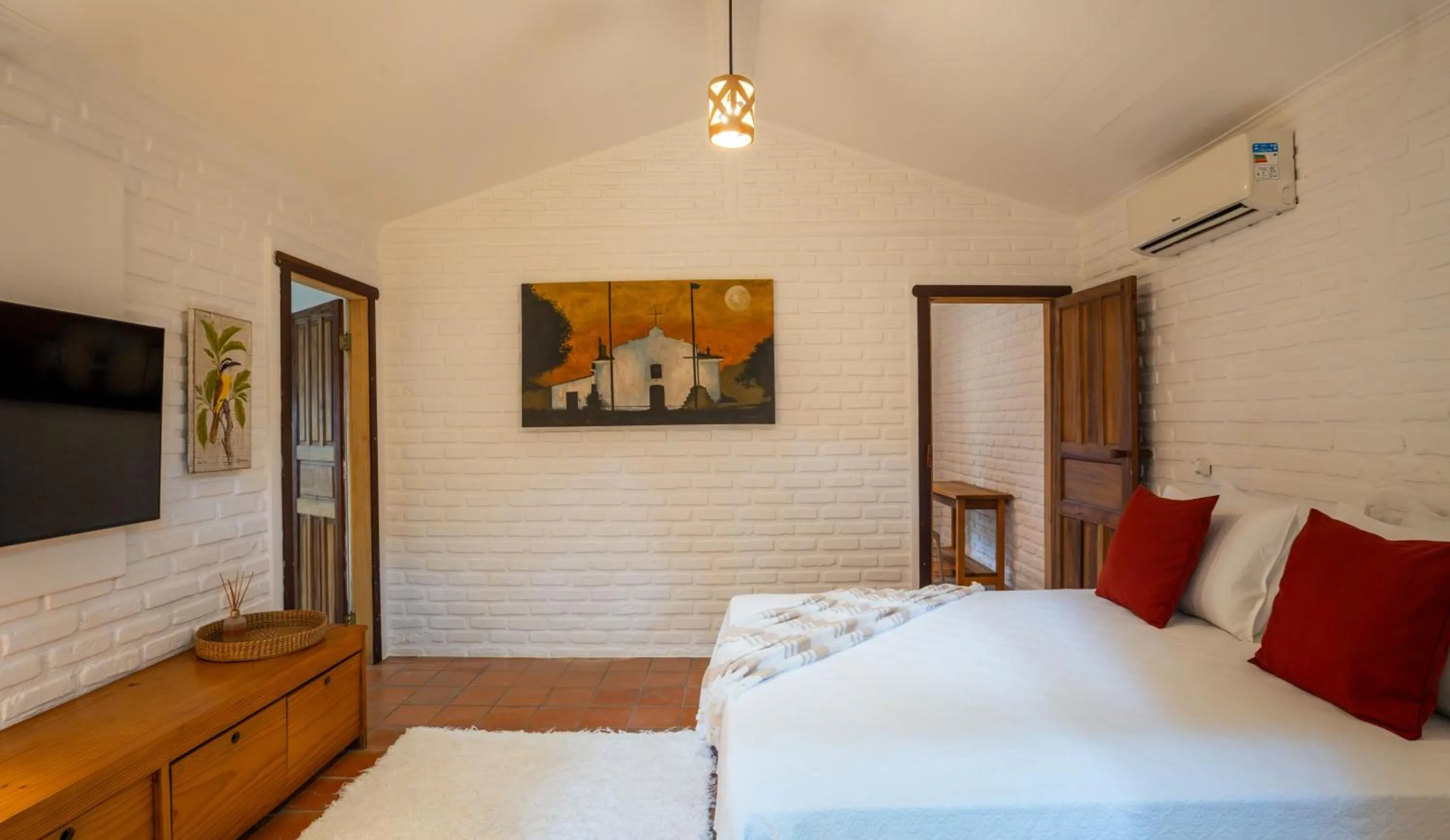 Bed in Casa e Pousada Alecrim