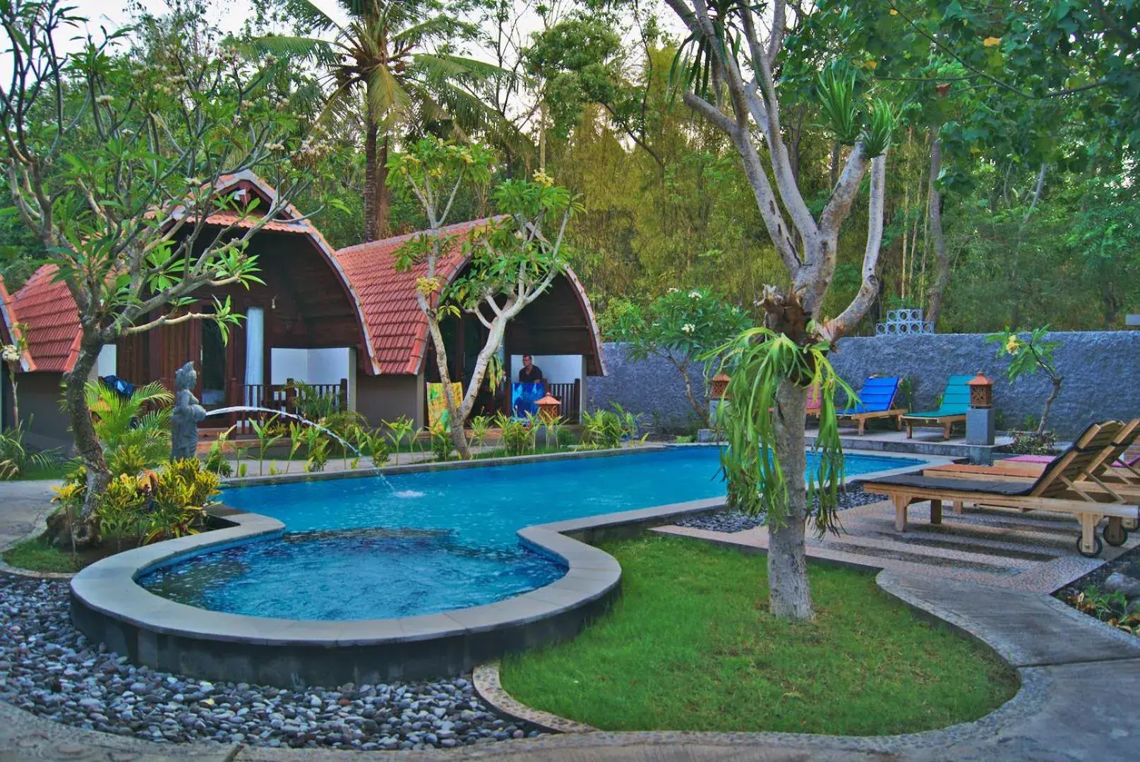 Garden view in GHamed Sari Garden view in GHamed Sari