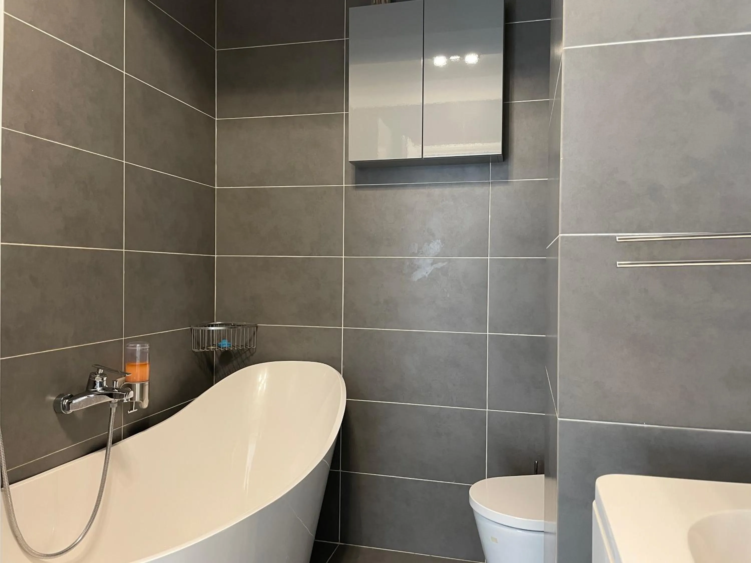 Bathroom in Luxury Two Room Apartment Residence Militari M3