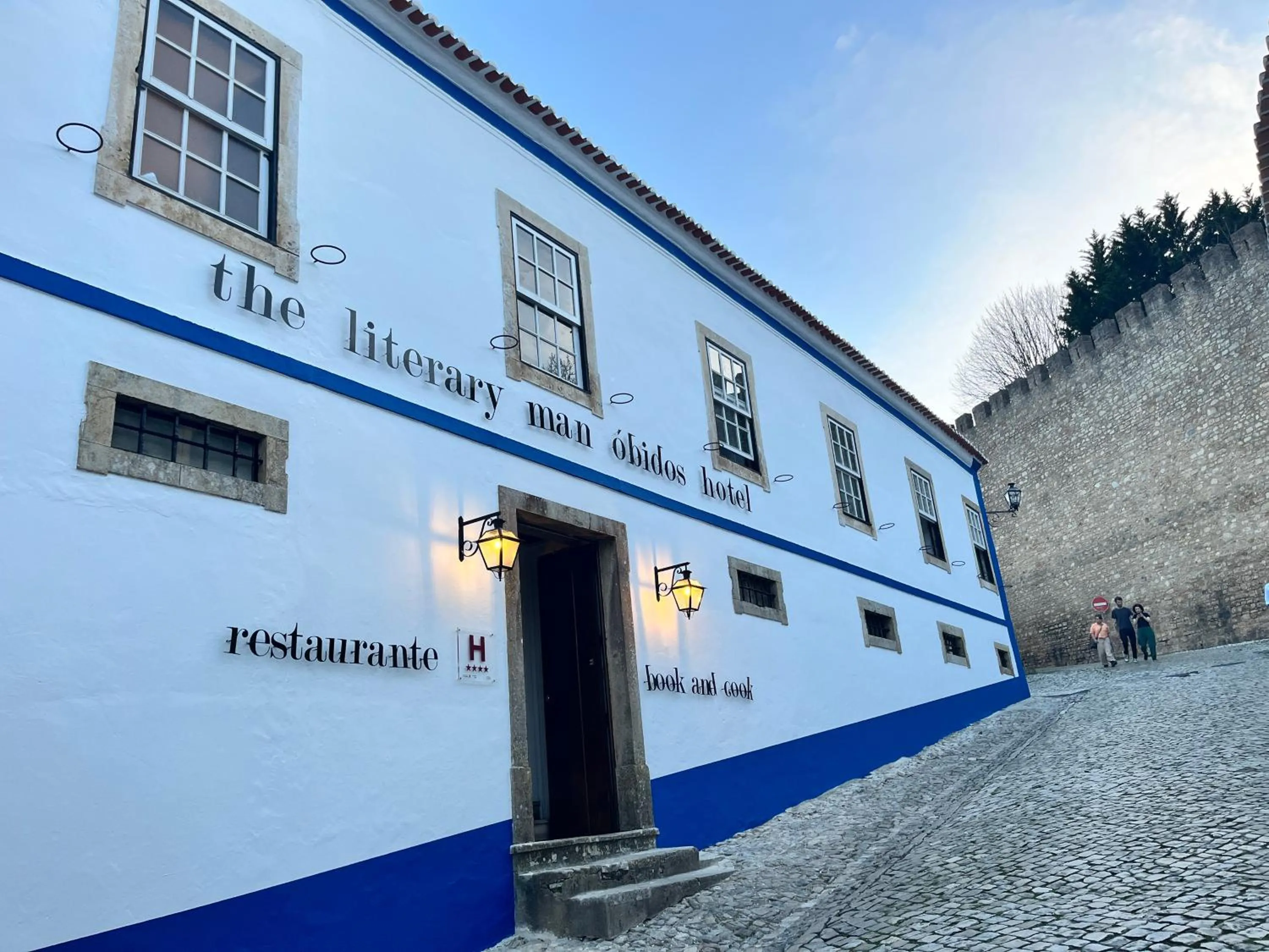 Property building in The Literary Man Obidos Hotel