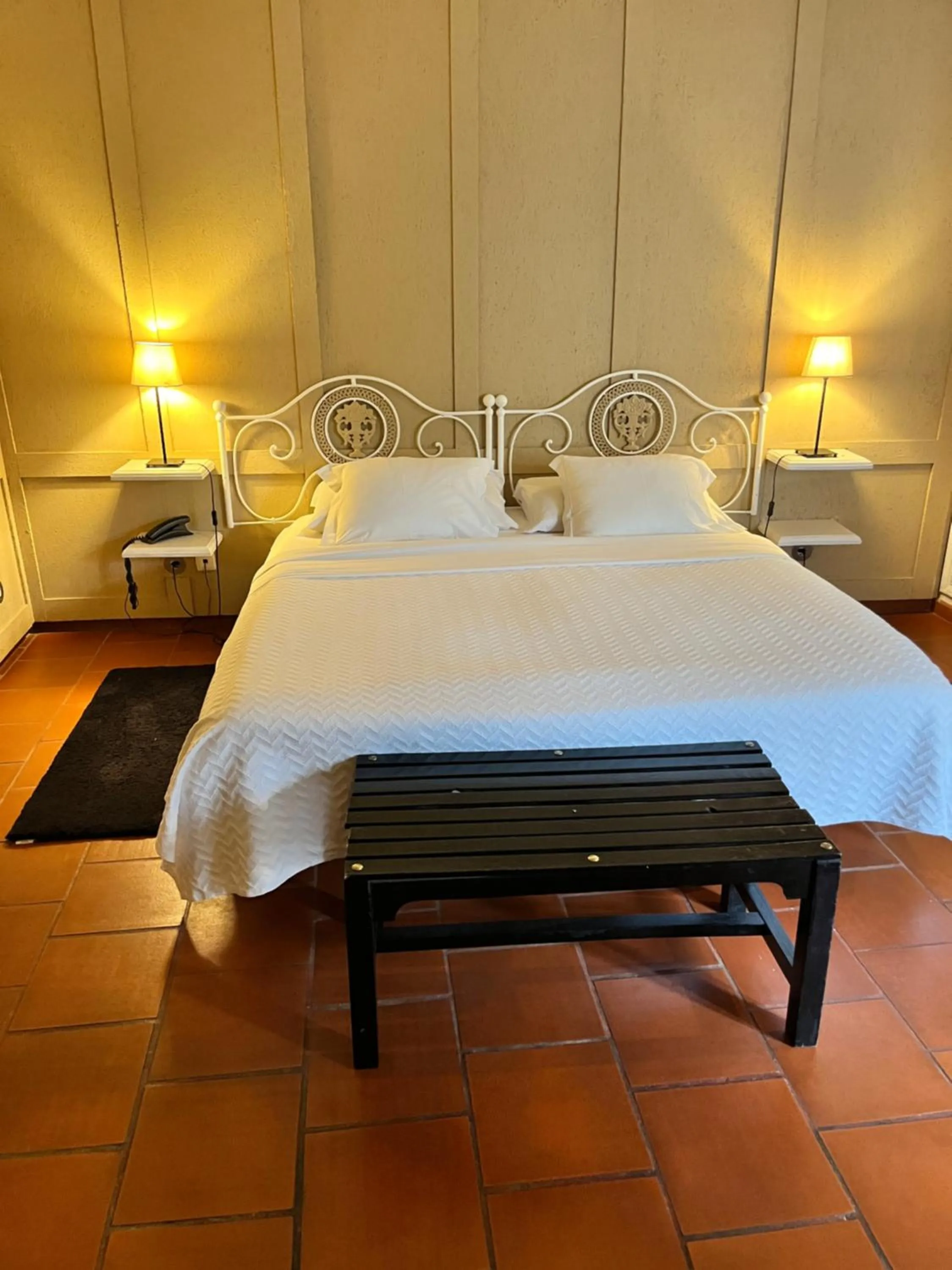 Bed in The Literary Man Obidos Hotel