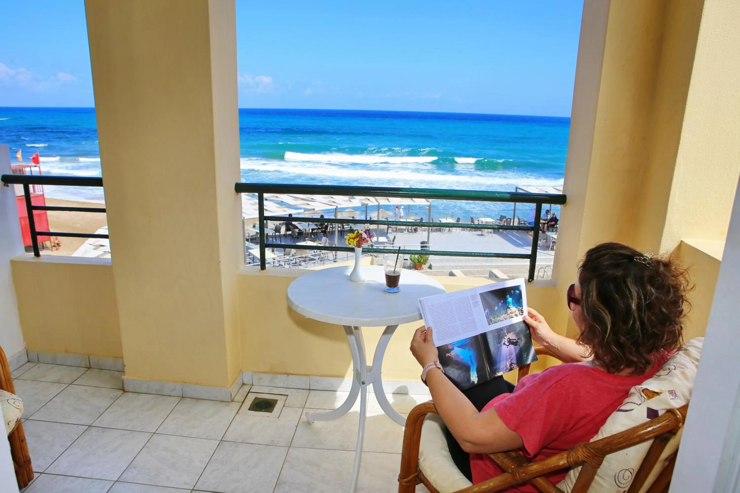 People in Dedalos Beach Hotel