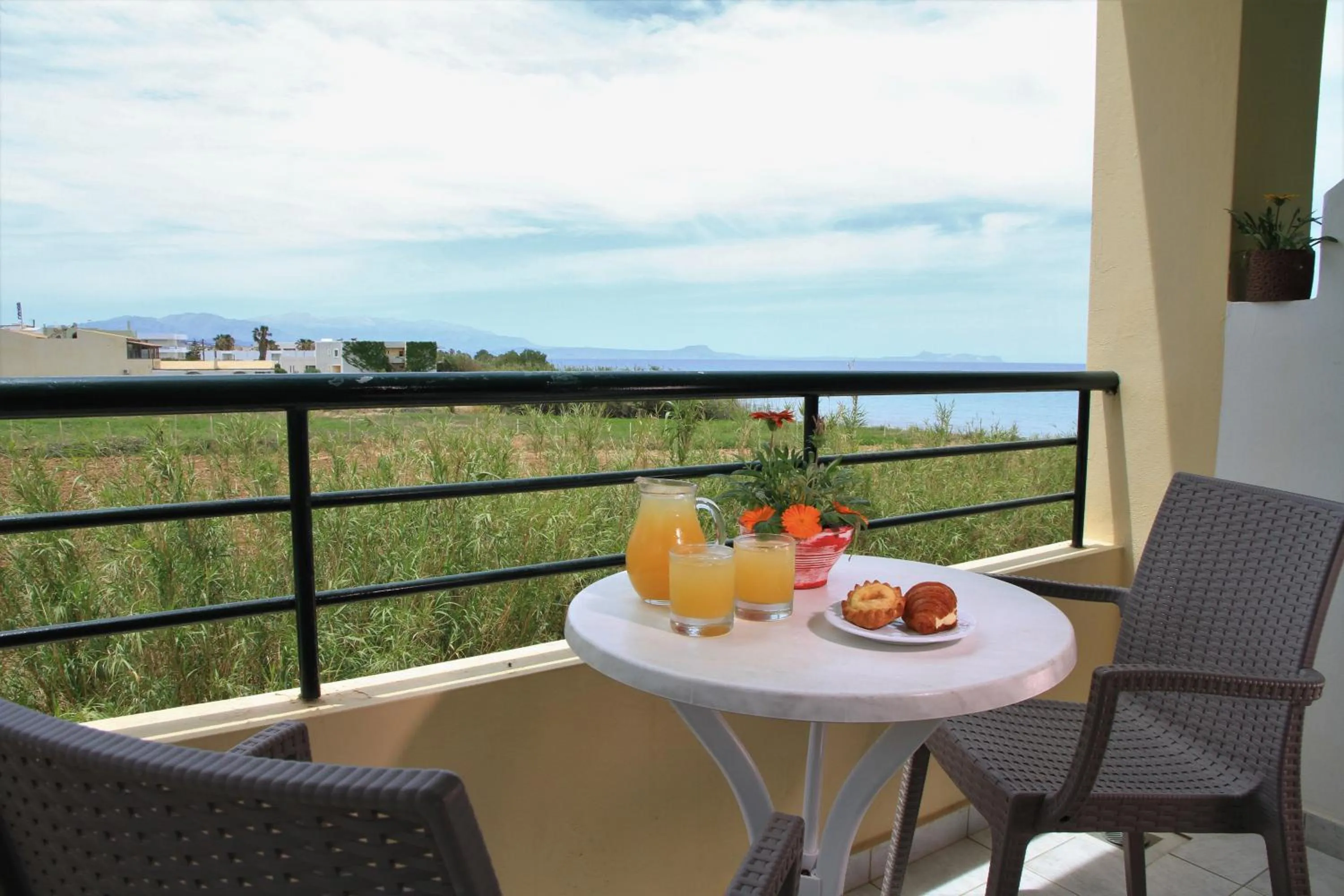 Balcony/Terrace in Dedalos Beach Hotel