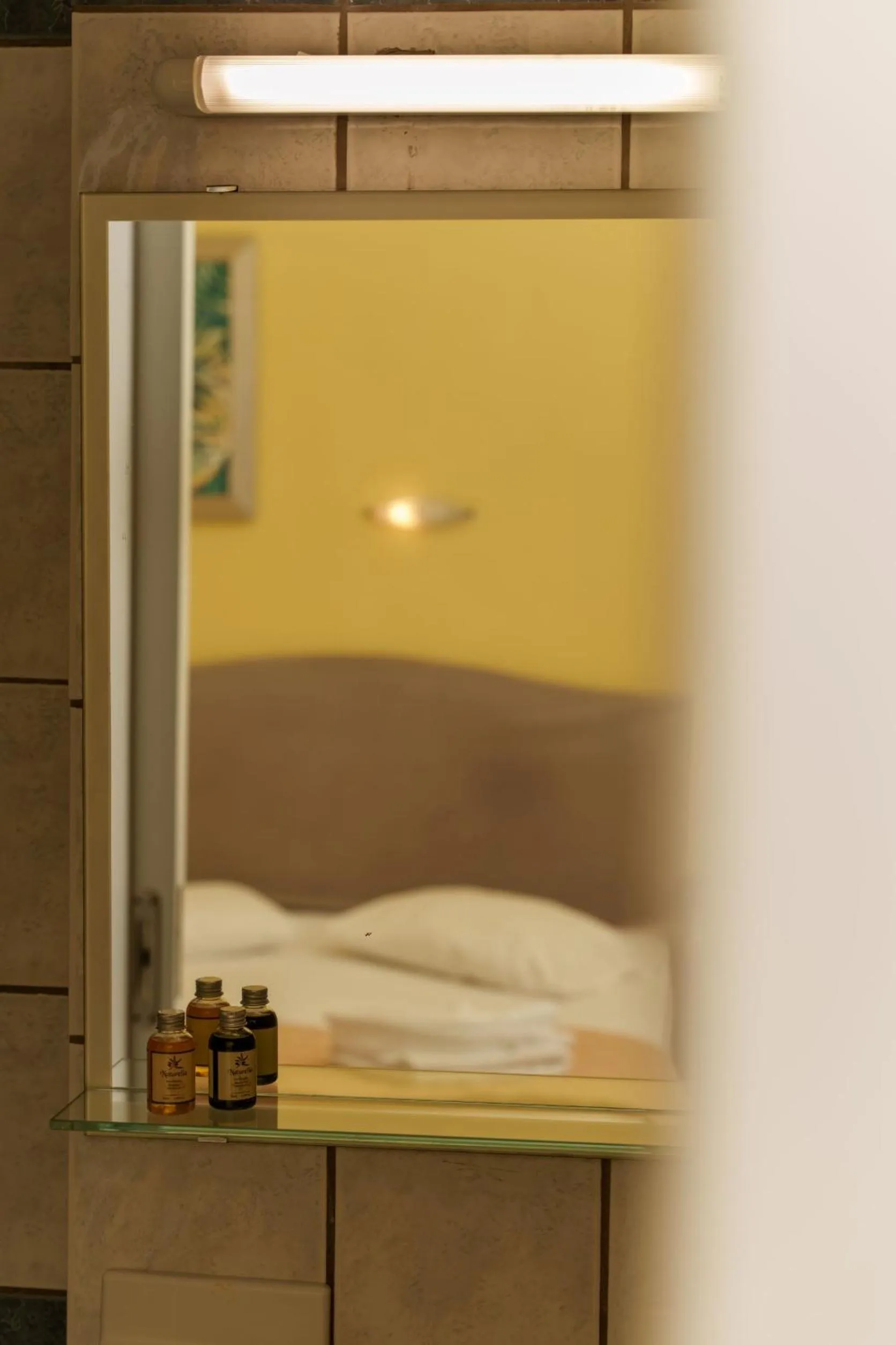 Bed in Dedalos Beach Hotel