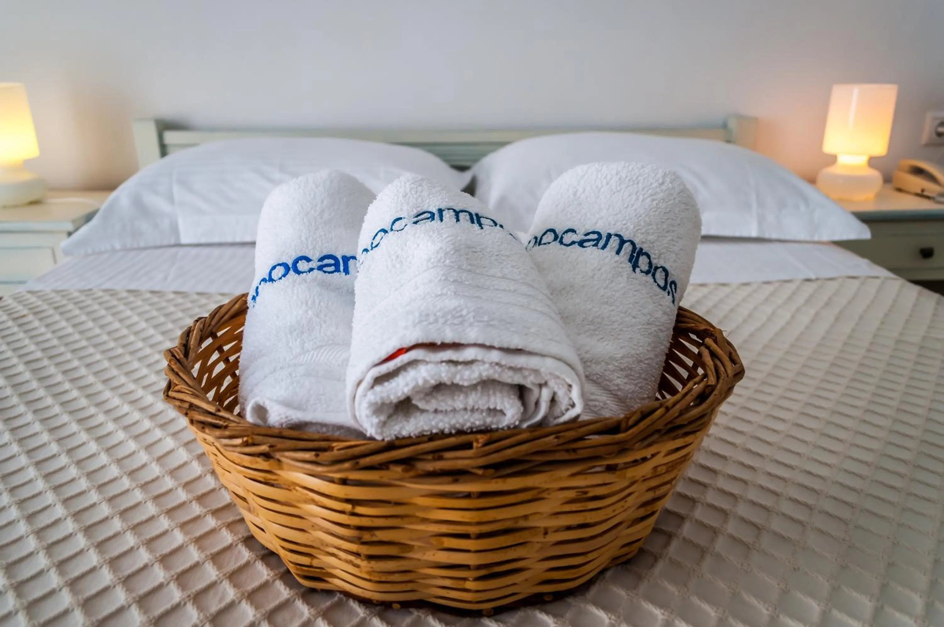Decorative detail, Bed in Hotel Ippocampos Studios
