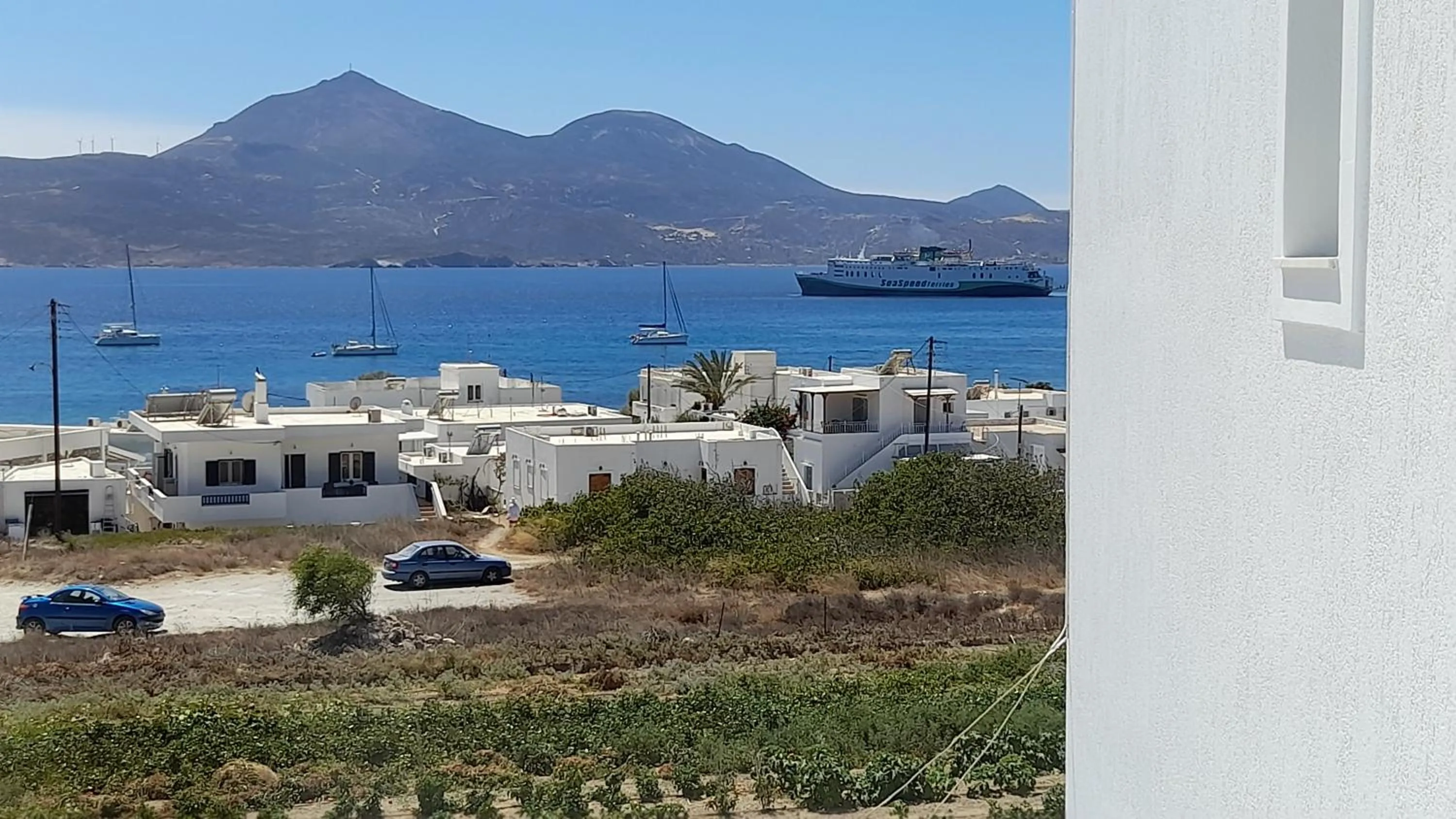 Sea view in Hotel Ippocampos Studios