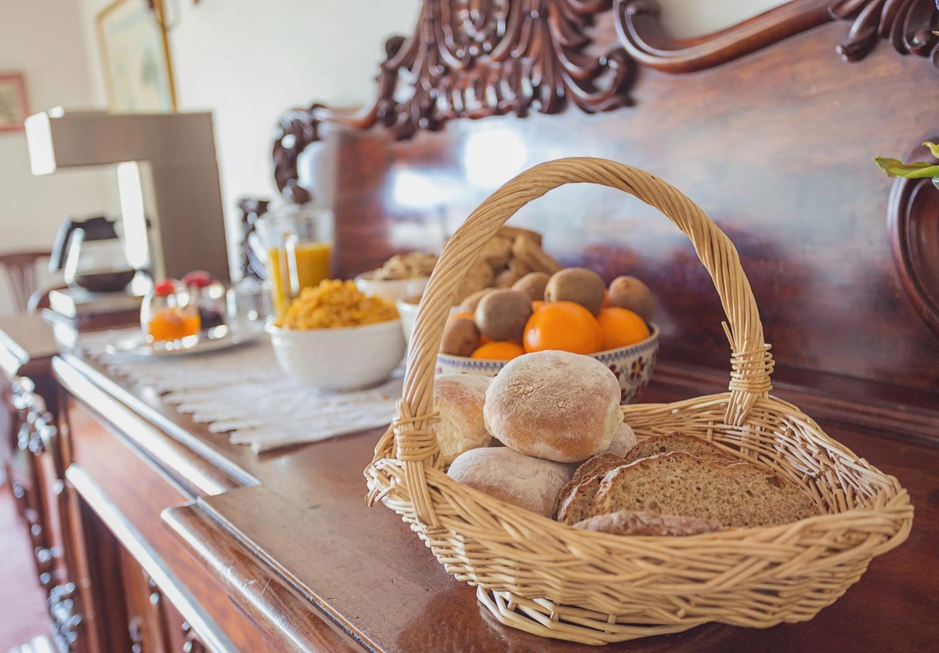 Continental breakfast in Abbey Lodge
