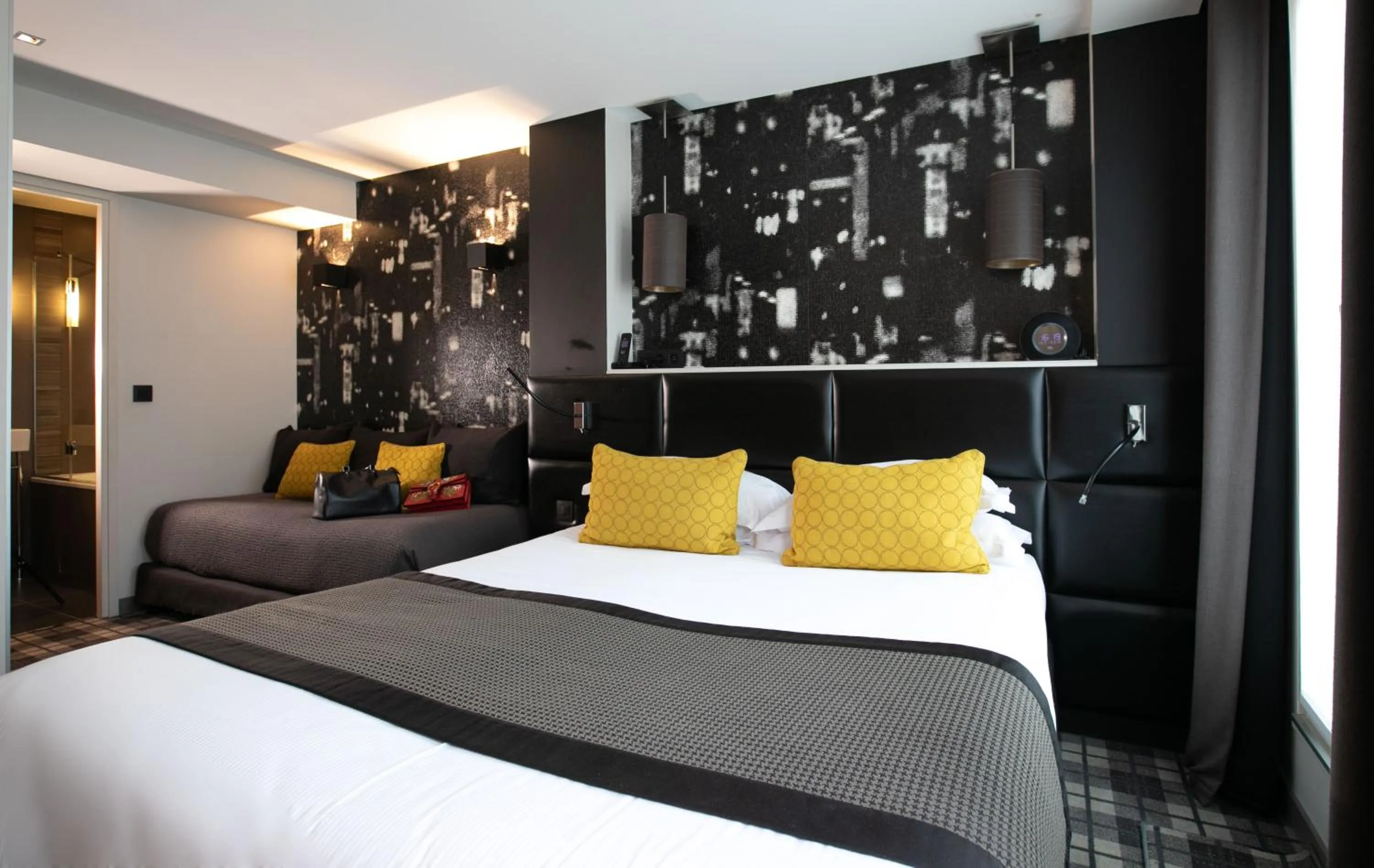 Bed in Le Grey Hotel